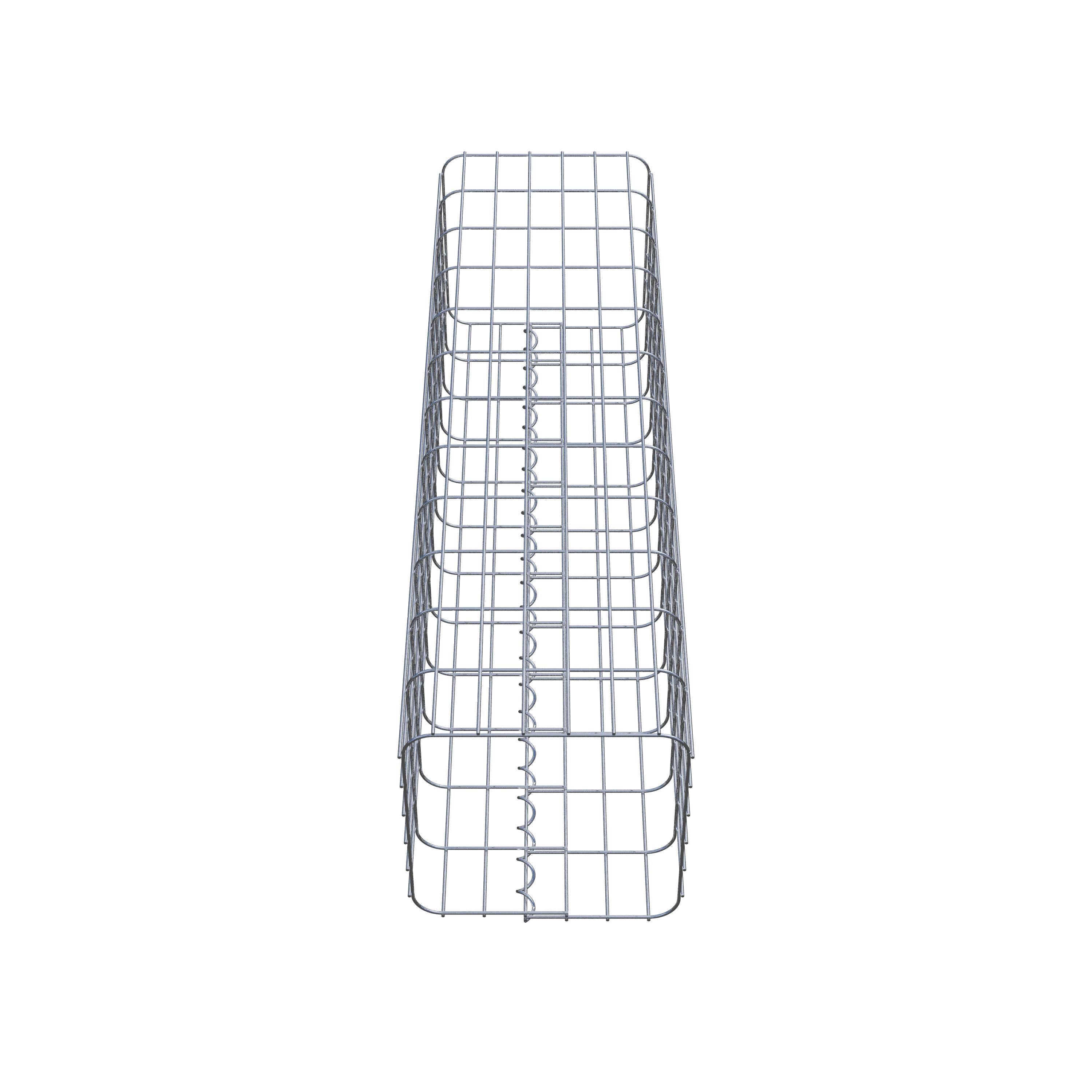 Gabion column 32 x 32 cm, MW 5 x 10 cm square