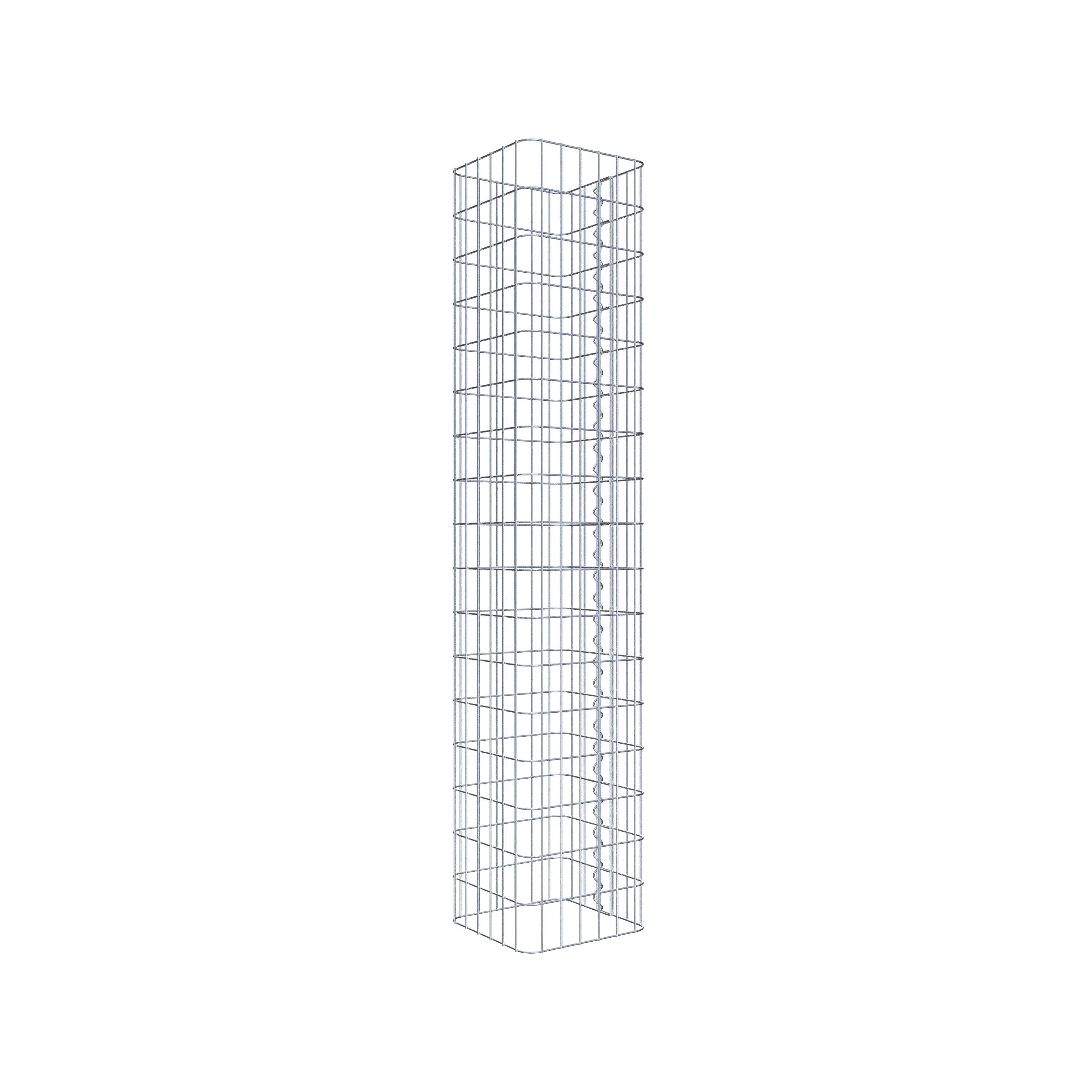 Gabion column 32 x 32 cm, MW 5 x 10 cm square