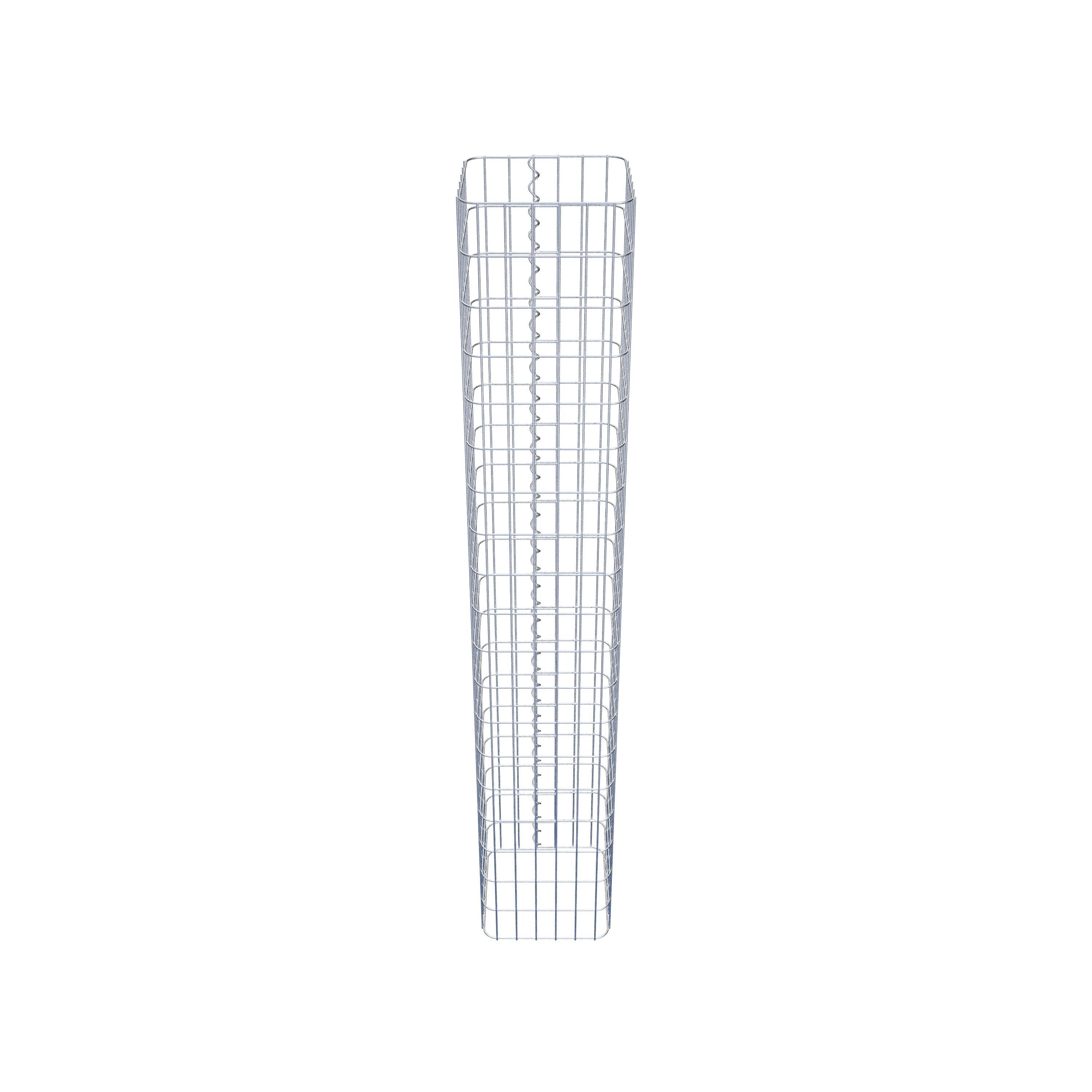 Gabion column 32 x 32 cm, MW 5 x 10 cm square