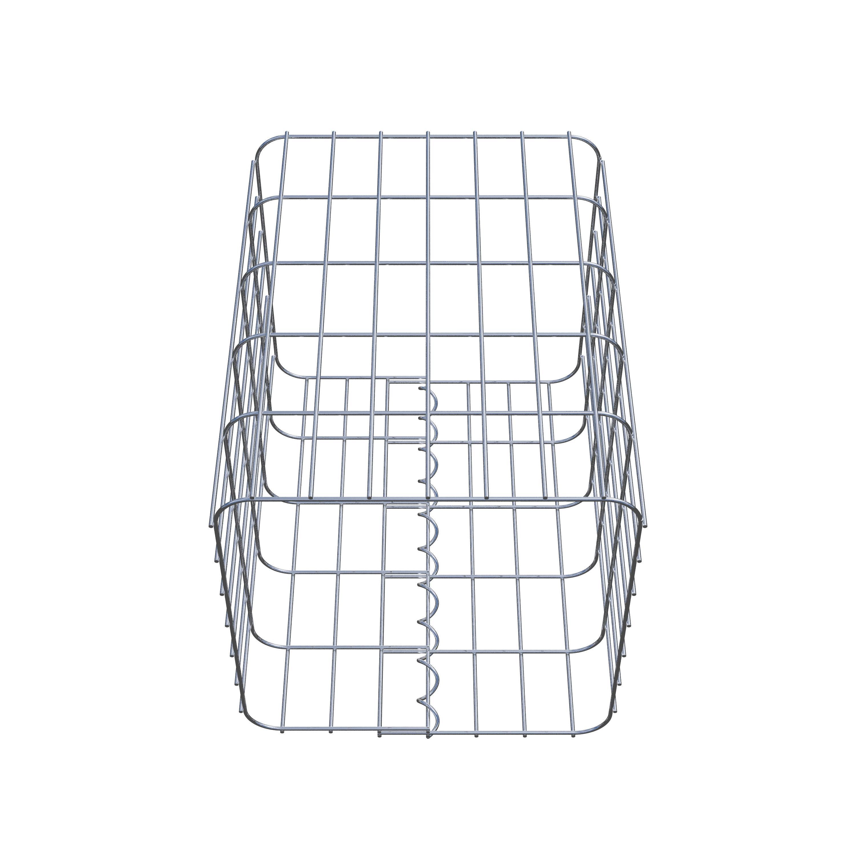 Gabion column 37 x 37 cm, MW 5 x 10 cm square