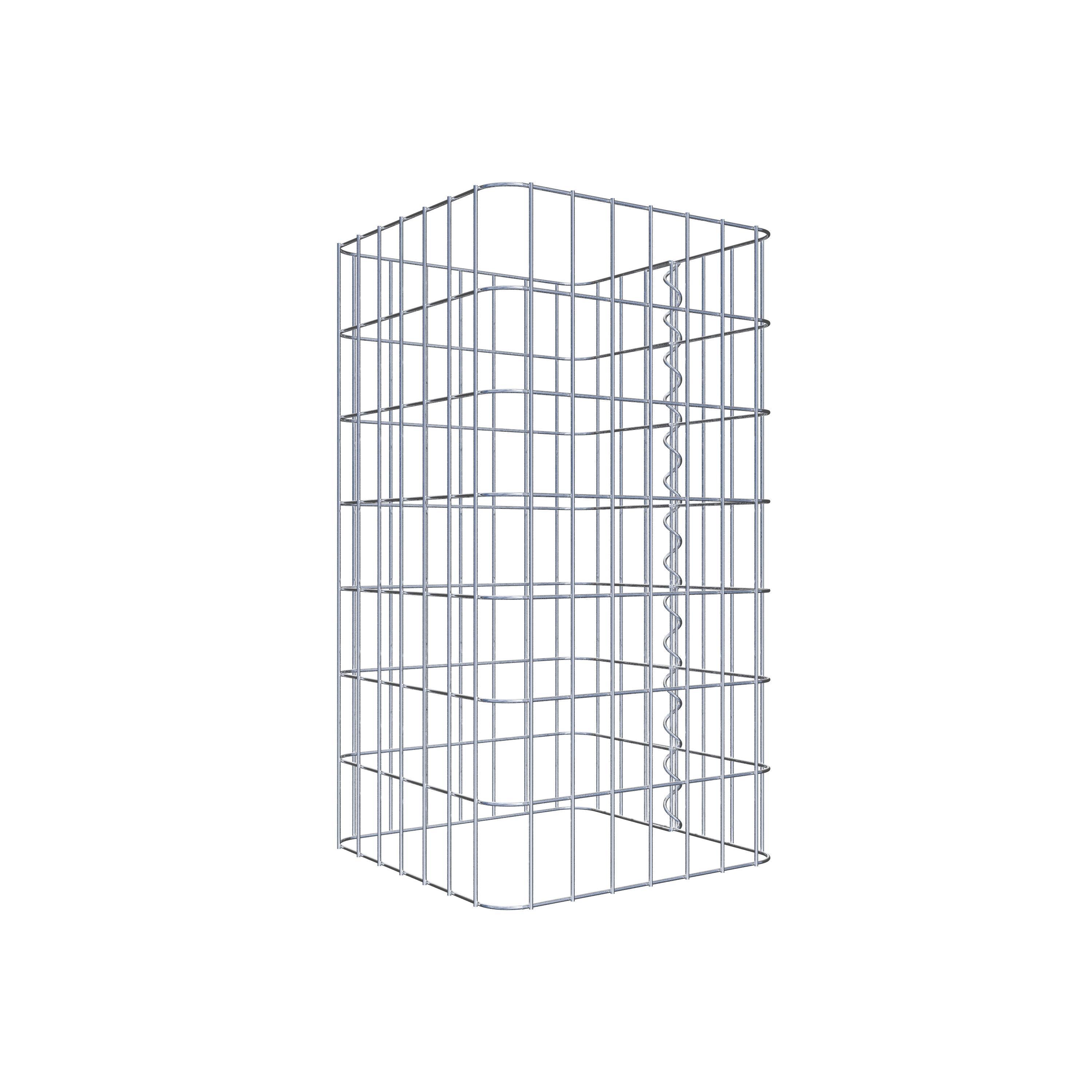 Gabion column 37 x 37 cm, MW 5 x 10 cm square