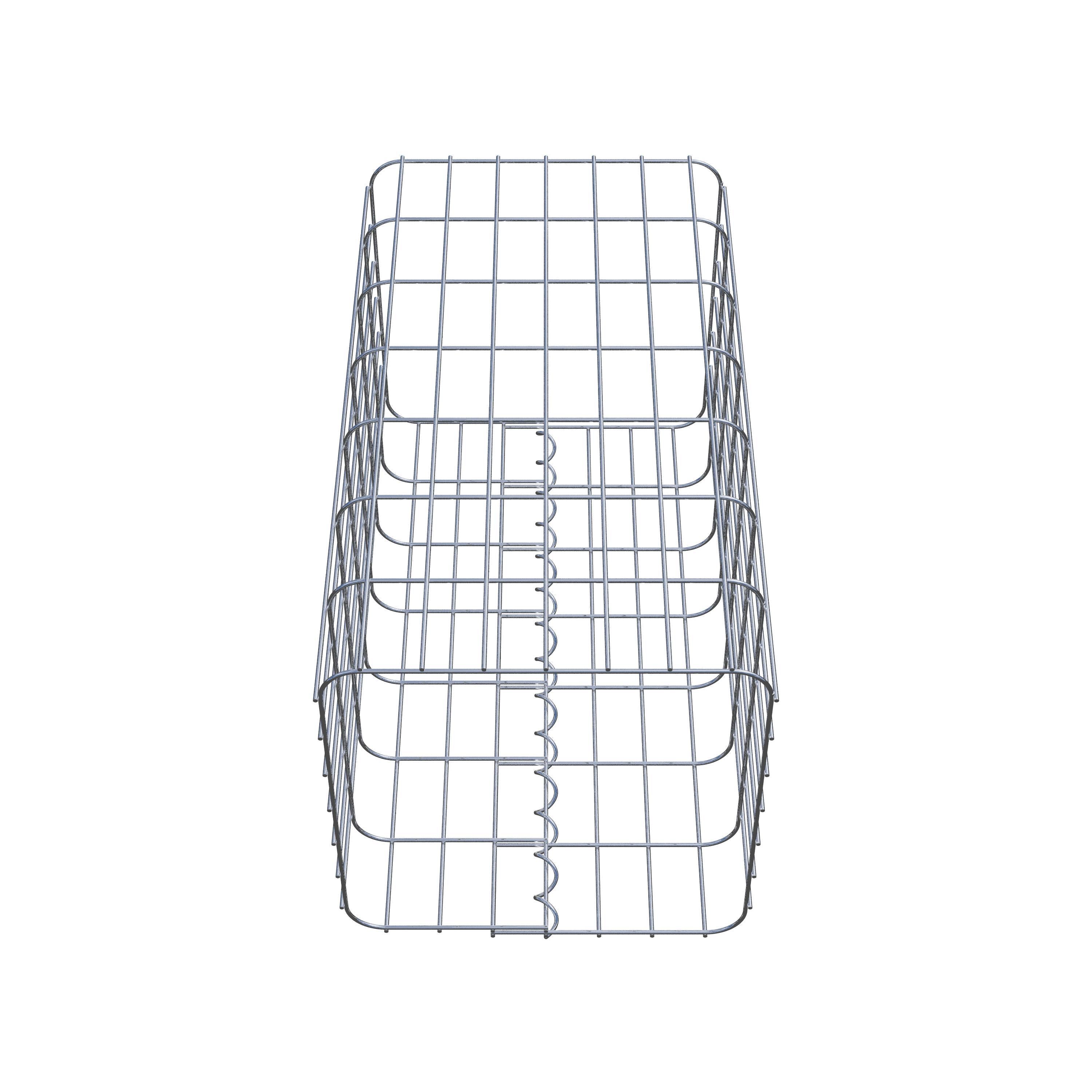 Gabion column 37 x 37 cm, MW 5 x 10 cm square