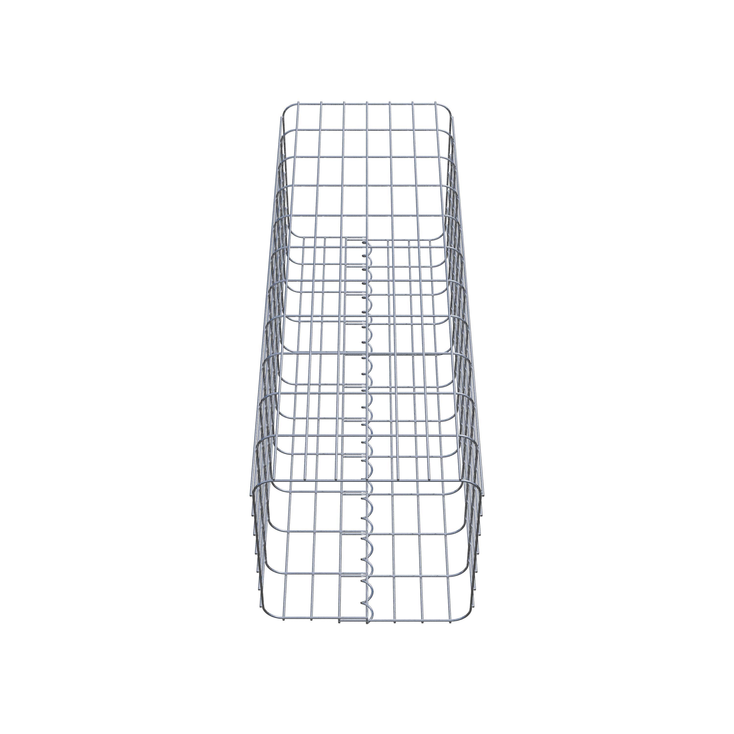 Gabion column 37 x 37 cm, MW 5 x 10 cm square