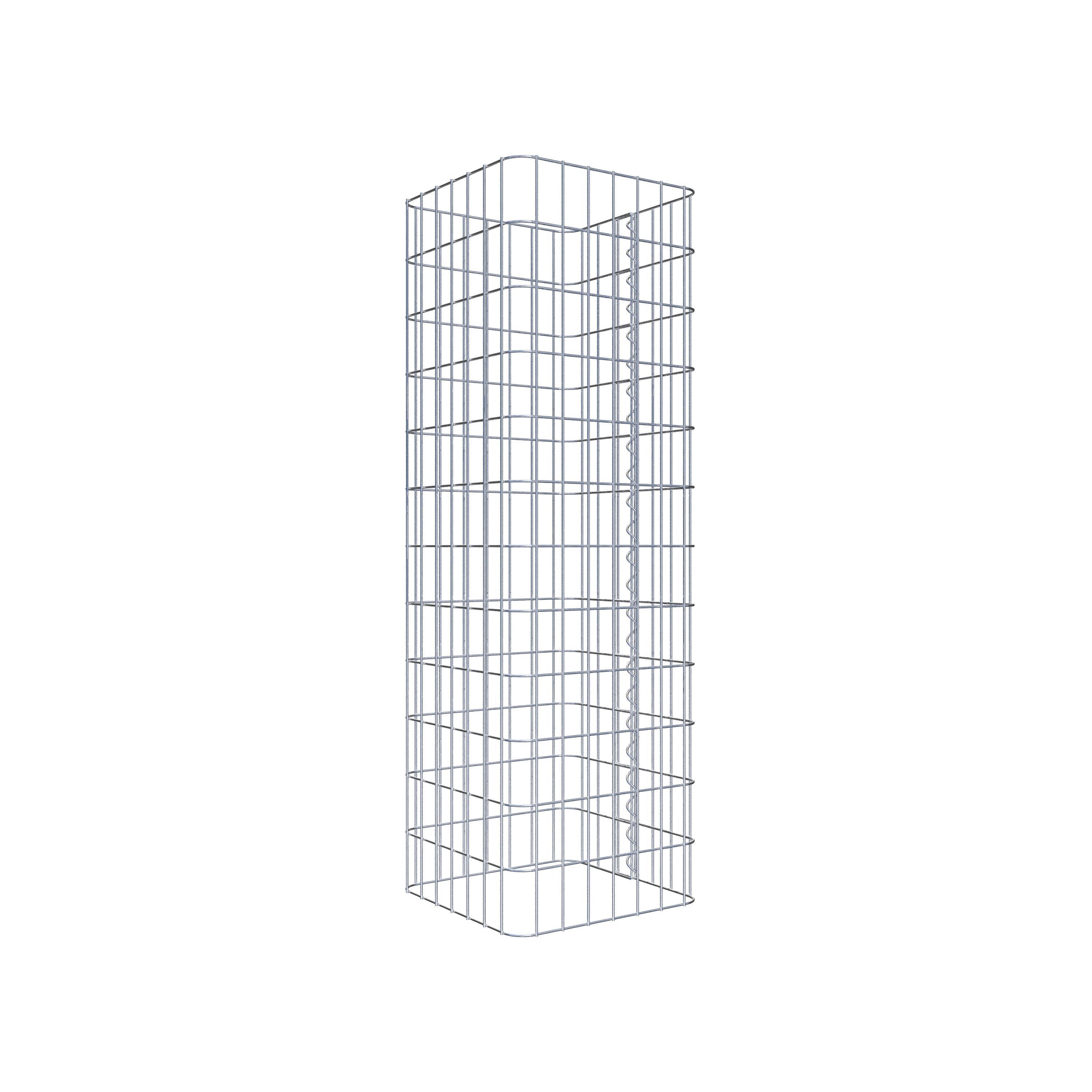 Gabion column 37 x 37 cm, MW 5 x 10 cm square