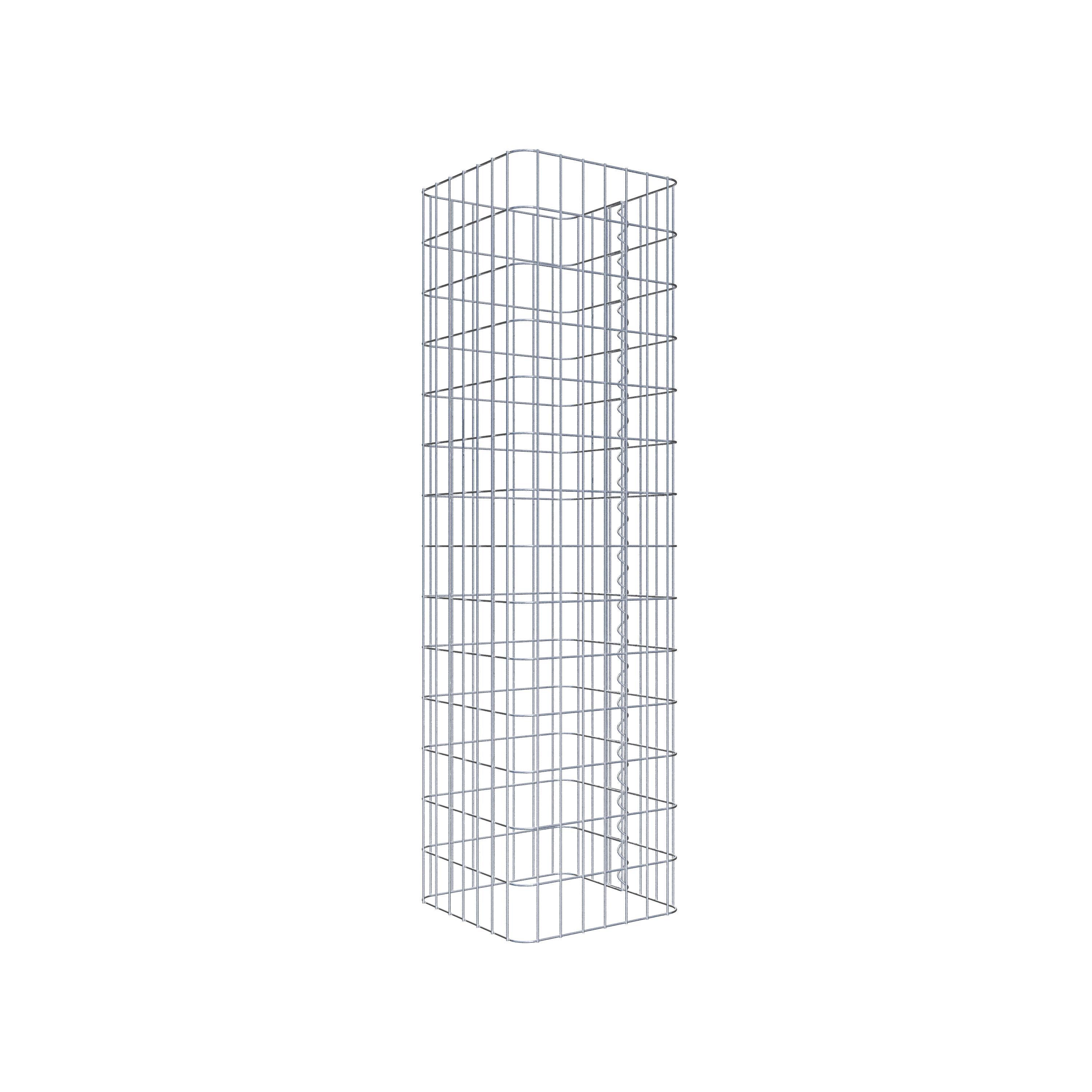 Gabion column 37 x 37 cm, MW 5 x 10 cm square