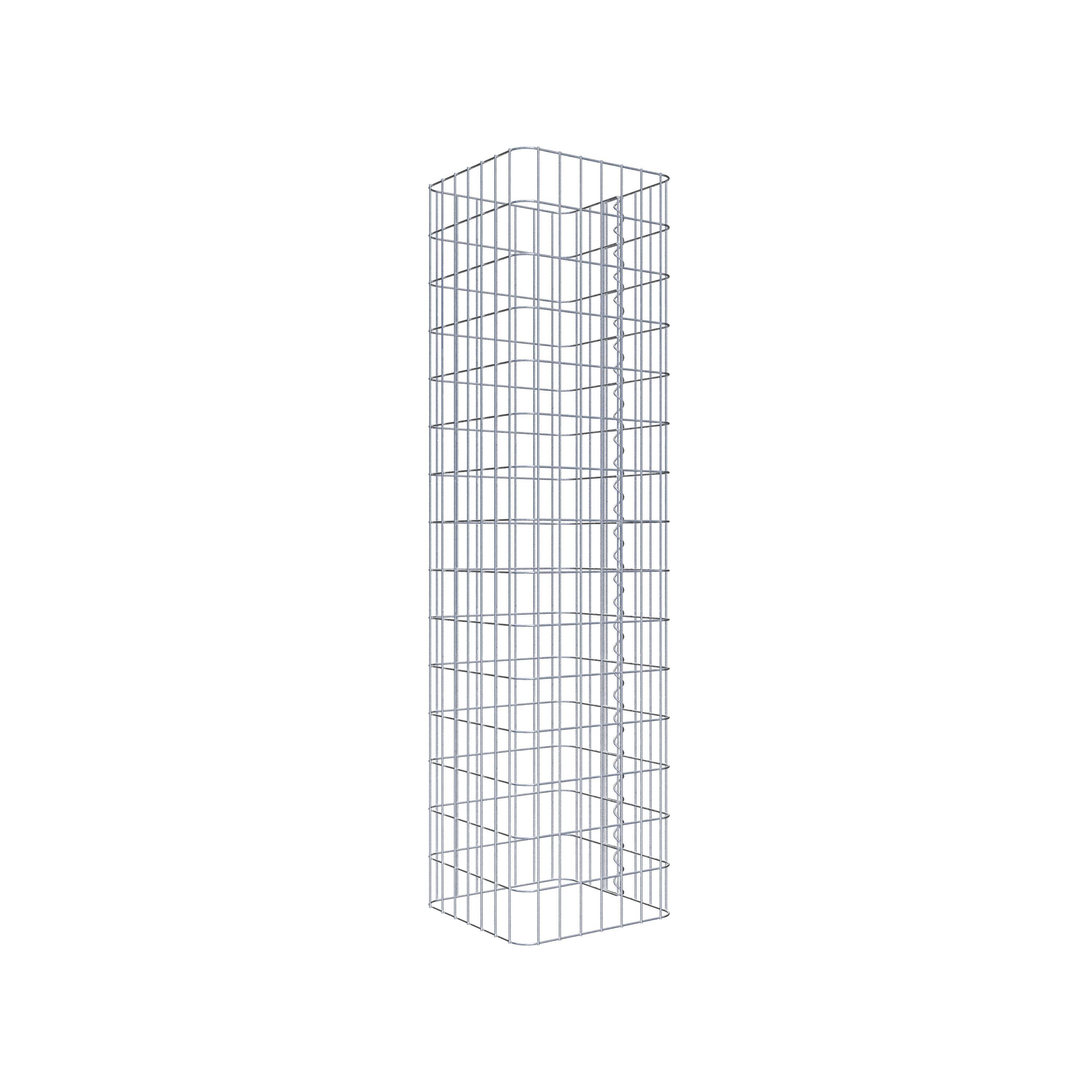 Gabion column 37 x 37 cm, MW 5 x 10 cm square