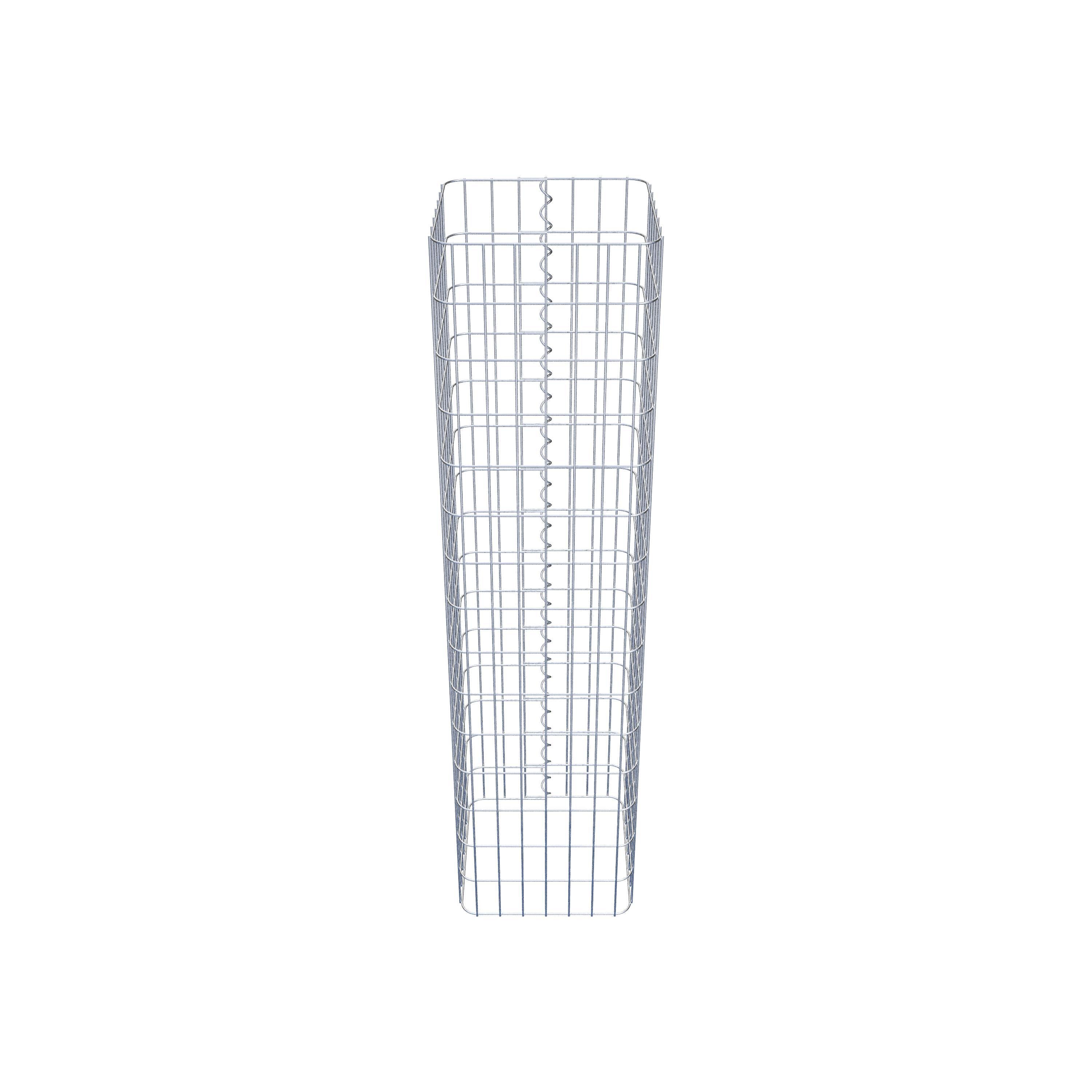 Gabion column 37 x 37 cm, MW 5 x 10 cm square