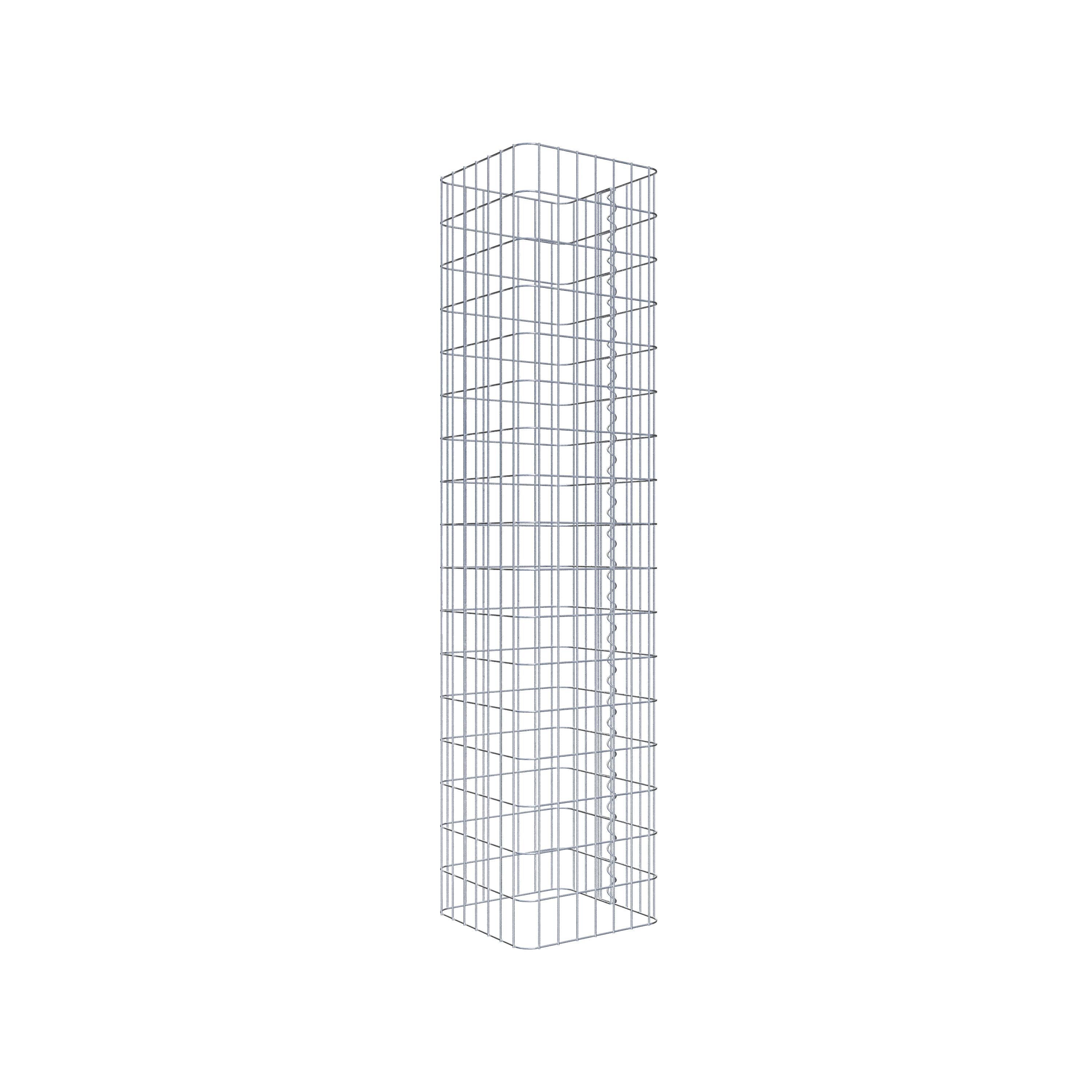 Gabion column 37 x 37 cm, MW 5 x 10 cm square