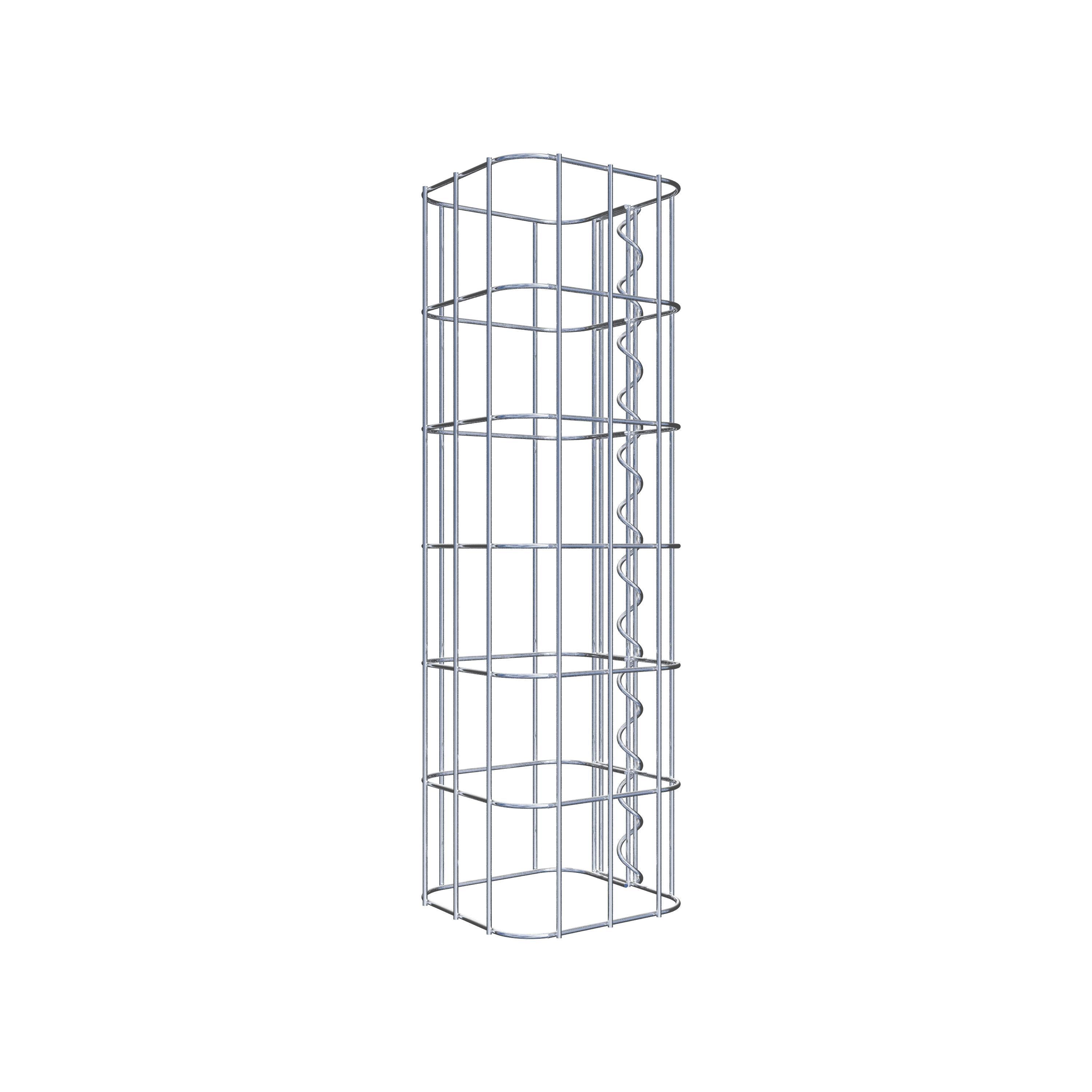 Gabion column 17 x 17 cm, MW 5 x 10 cm square