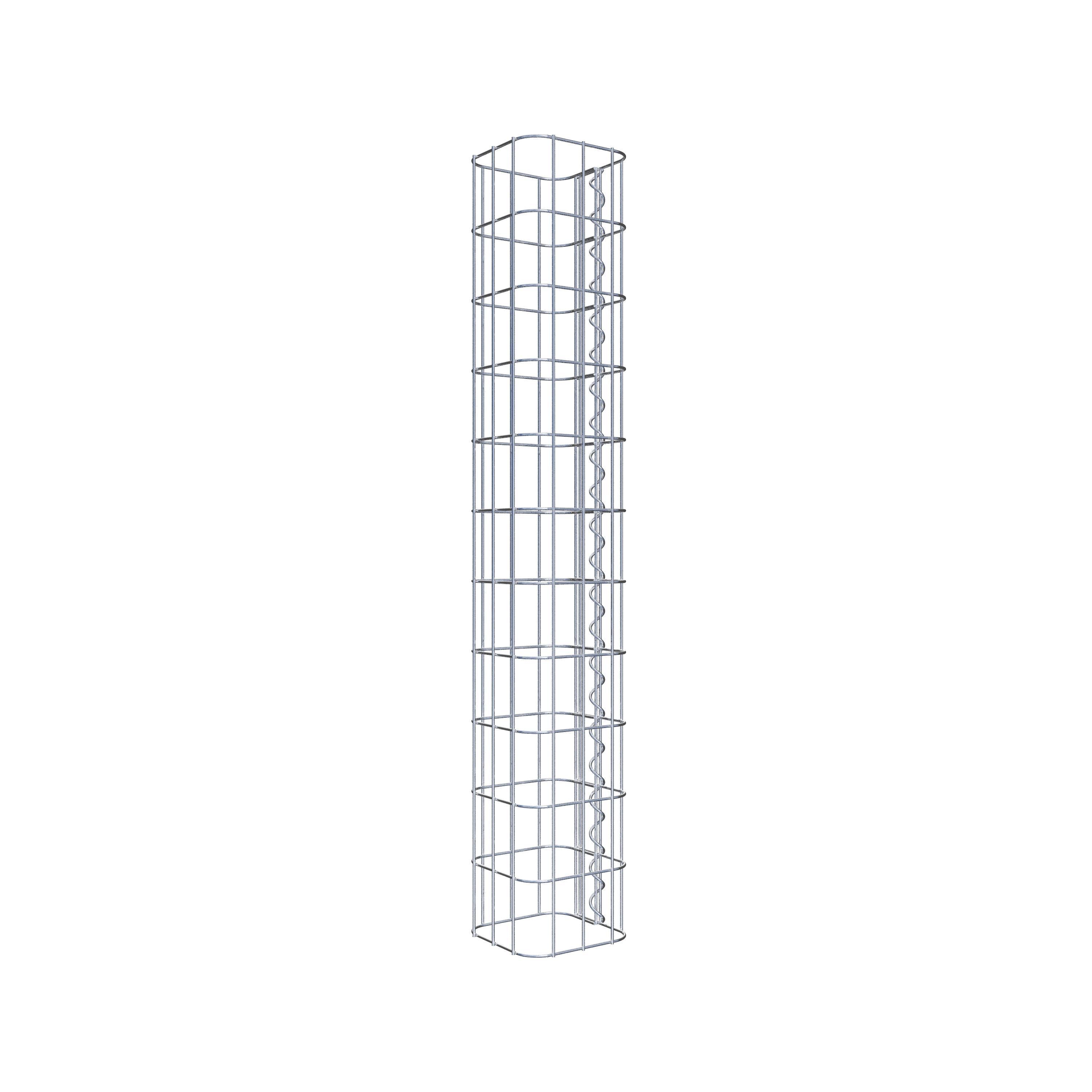 Gabion column 17 x 17 cm, MW 5 x 10 cm square