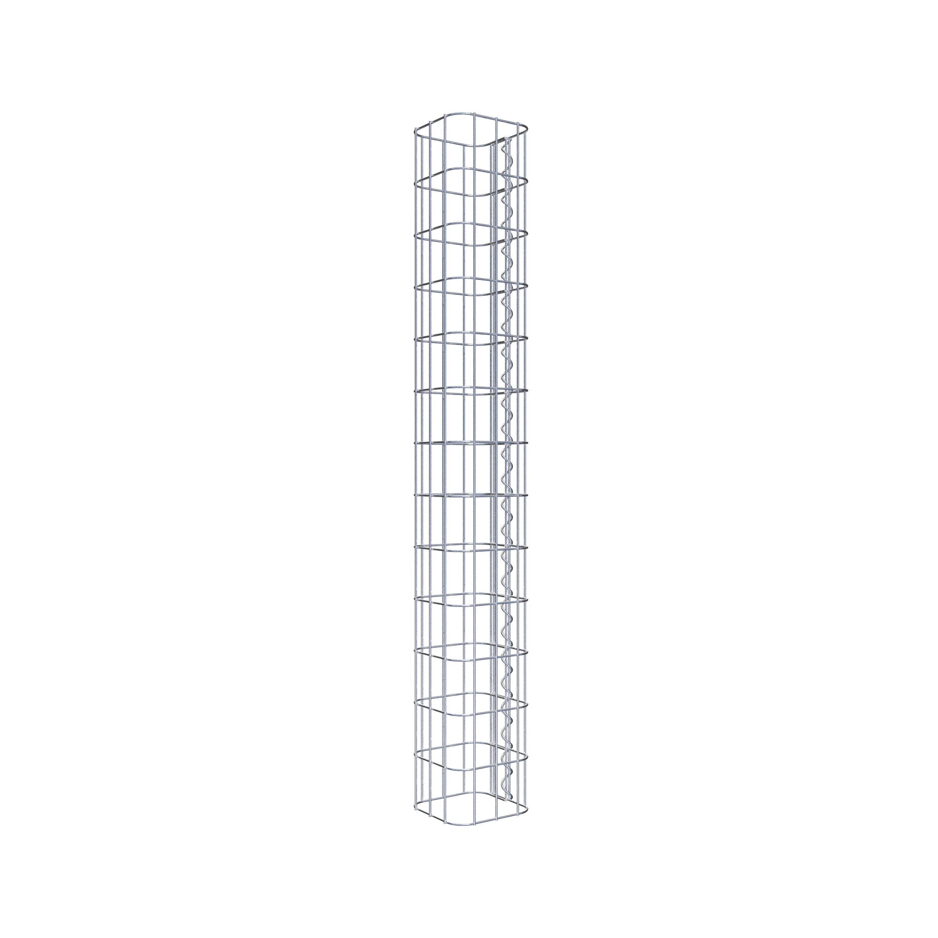 Gabion column 17 x 17 cm, MW 5 x 10 cm square