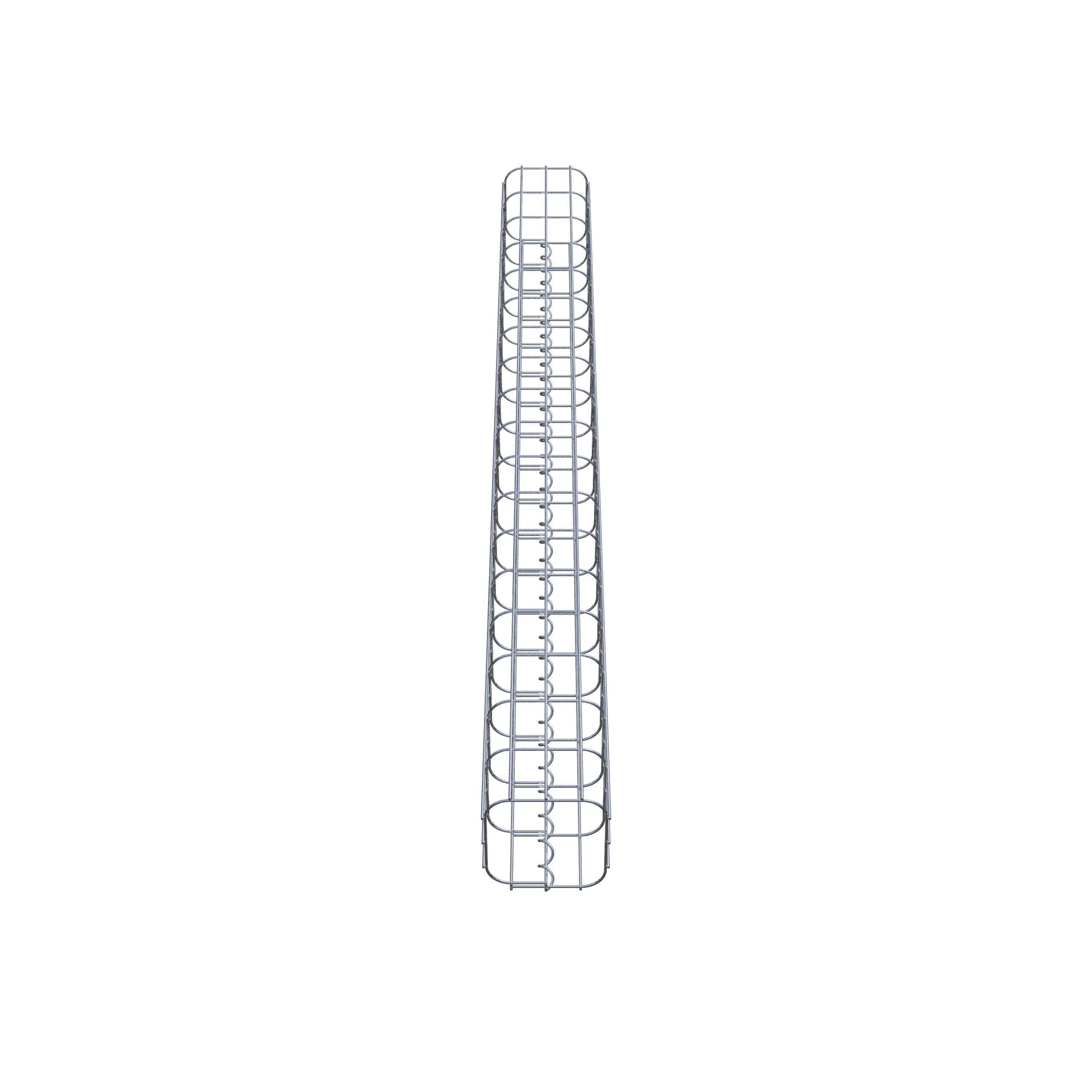 Gabion column 17 x 17 cm, MW 5 x 10 cm square