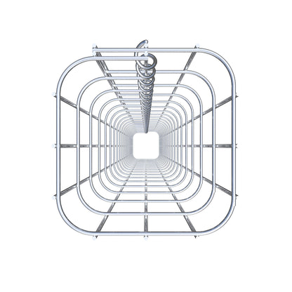 Gabionsøjle 17 x 17 cm, MW 5 x 10 cm kvadratisk