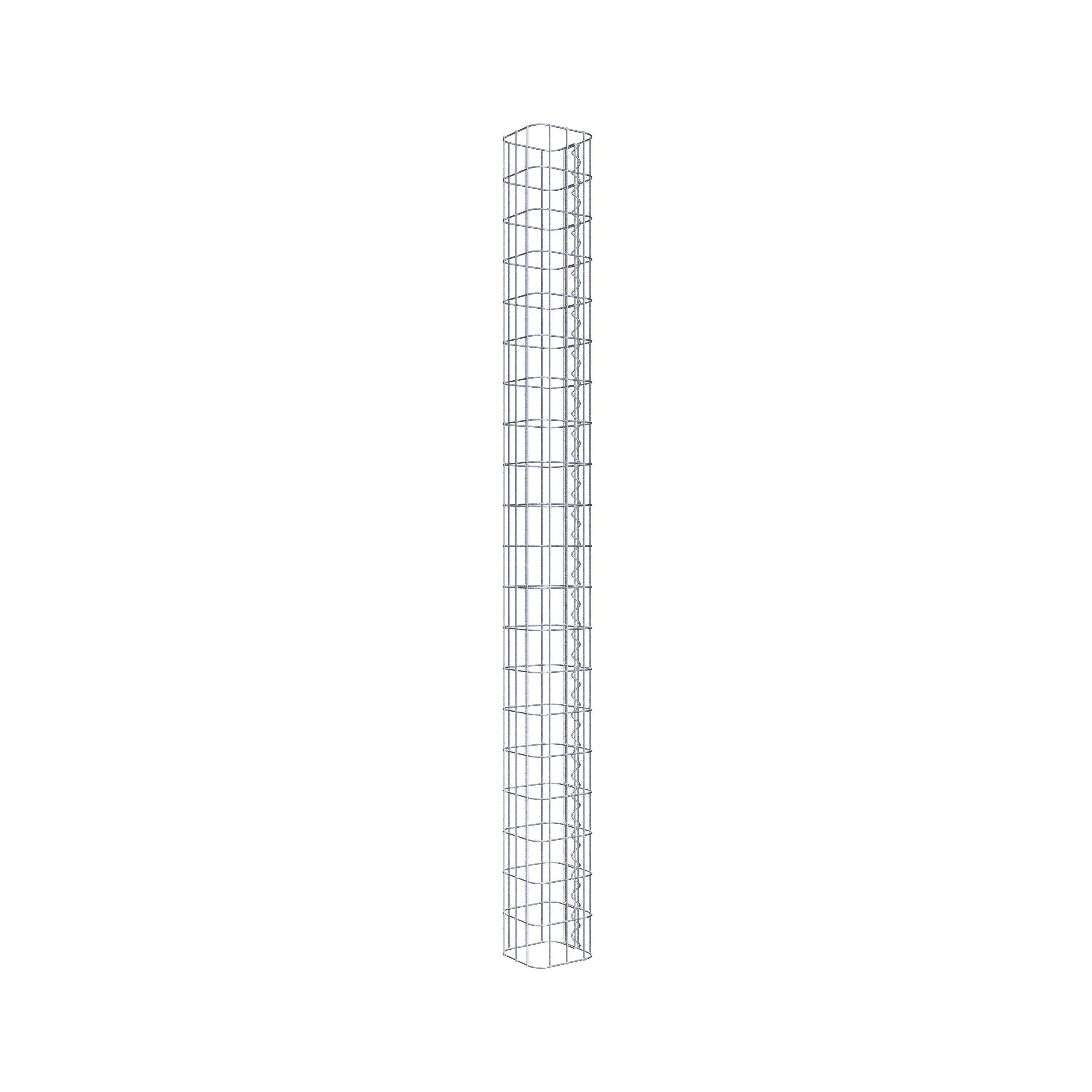 Gabion column 17 x 17 cm, MW 5 x 10 cm square