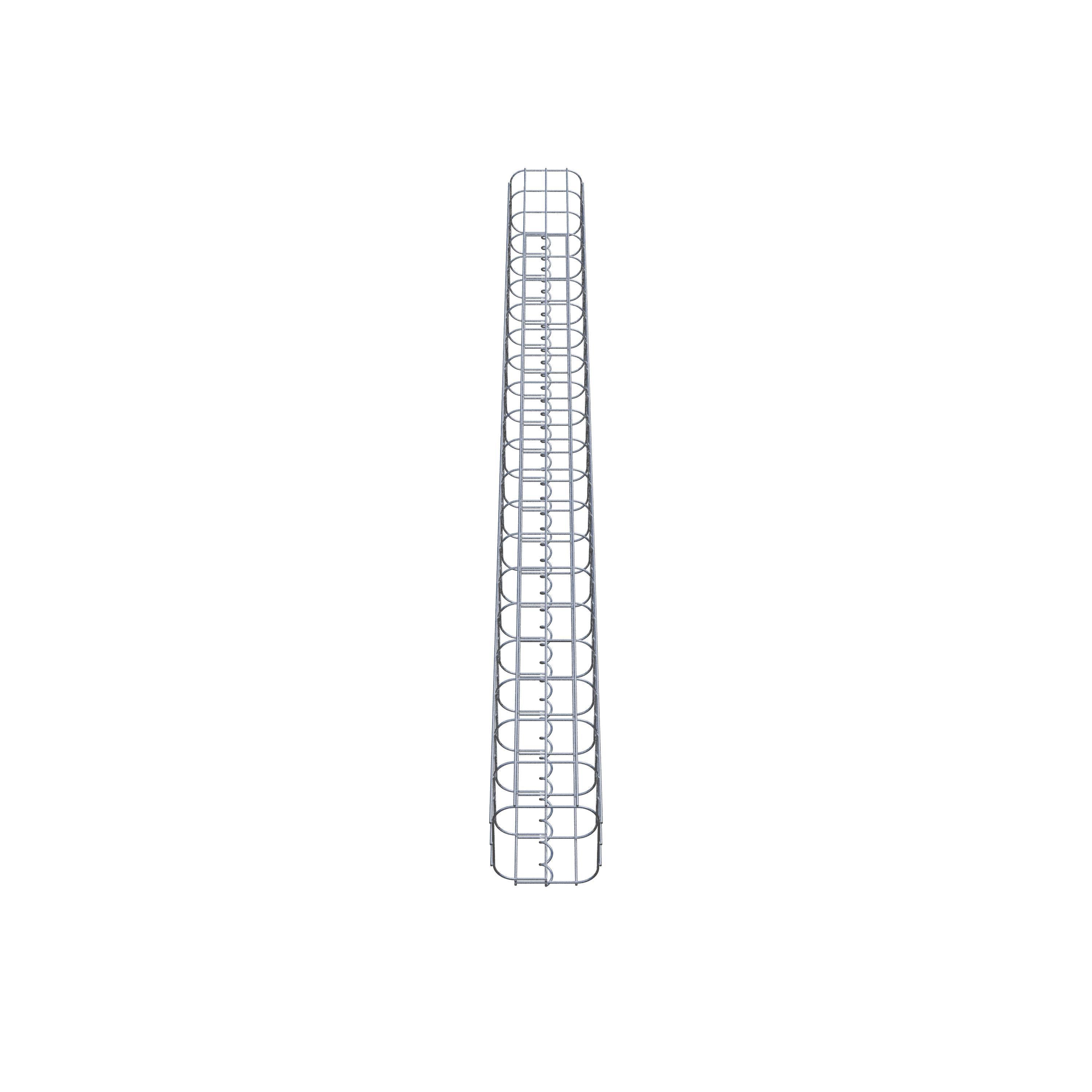 Gabion column 17 x 17 cm, MW 5 x 10 cm square