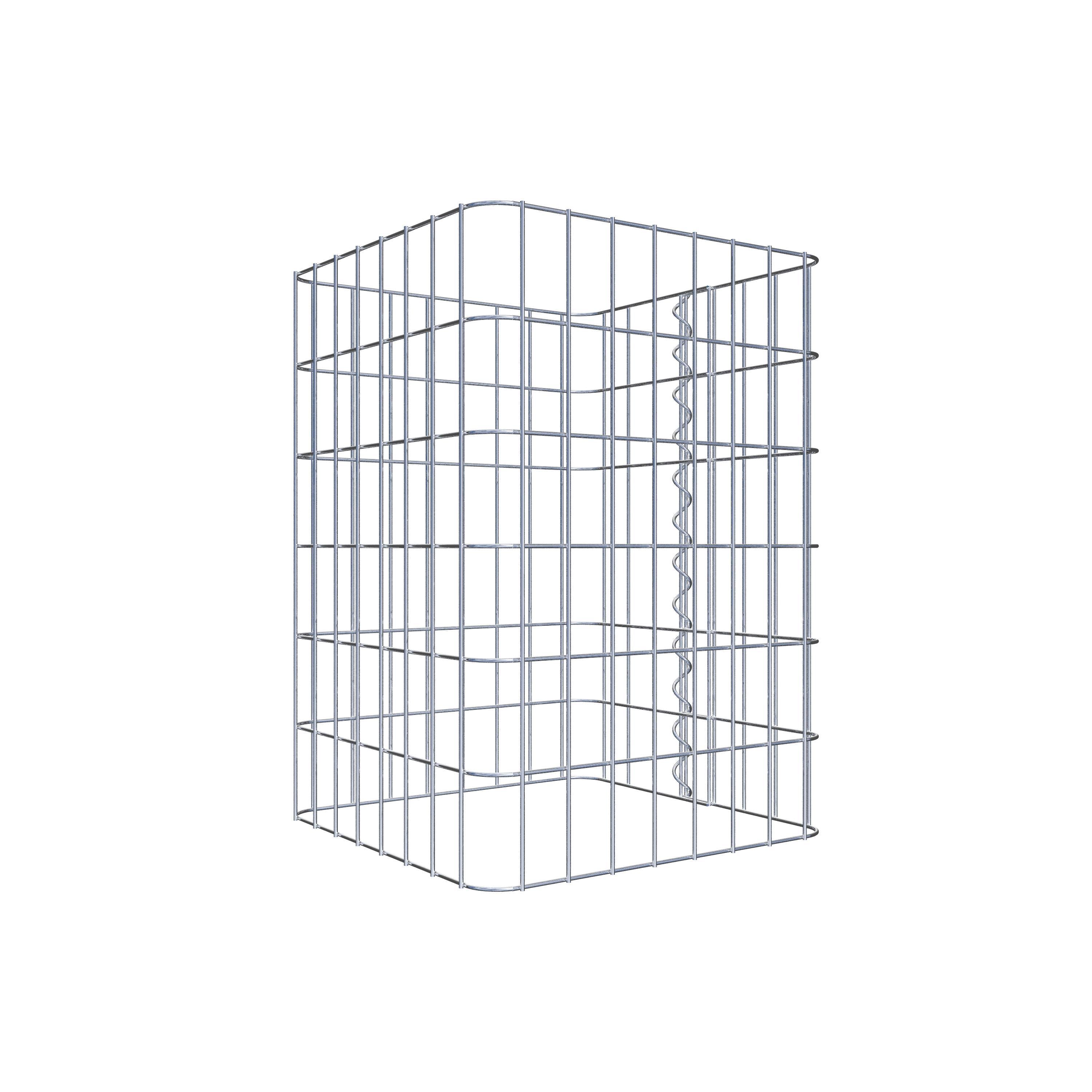 Gabion column 42 x 42 cm, MW 5 x 10 cm square