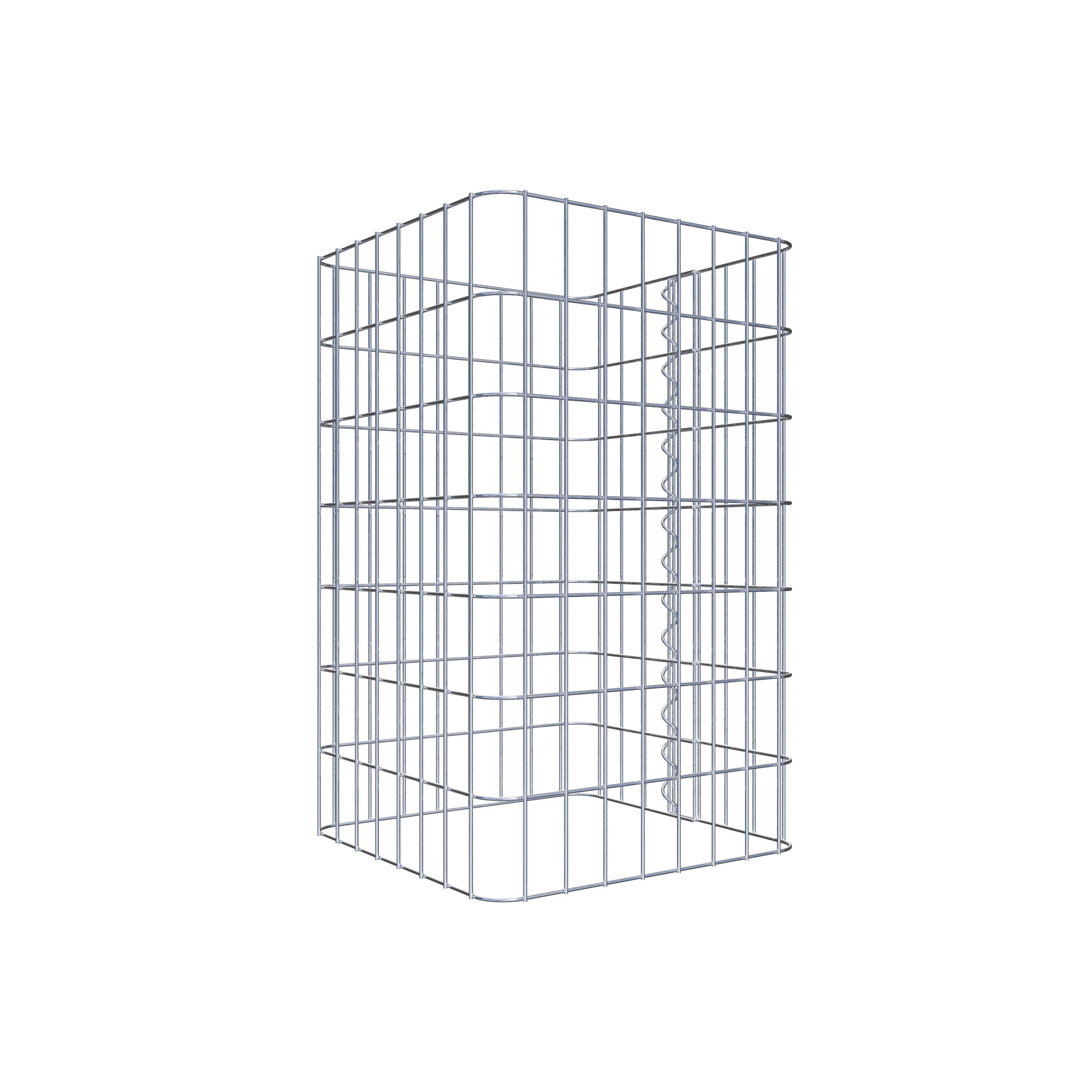 Gabion column 42 x 42 cm, MW 5 x 10 cm square