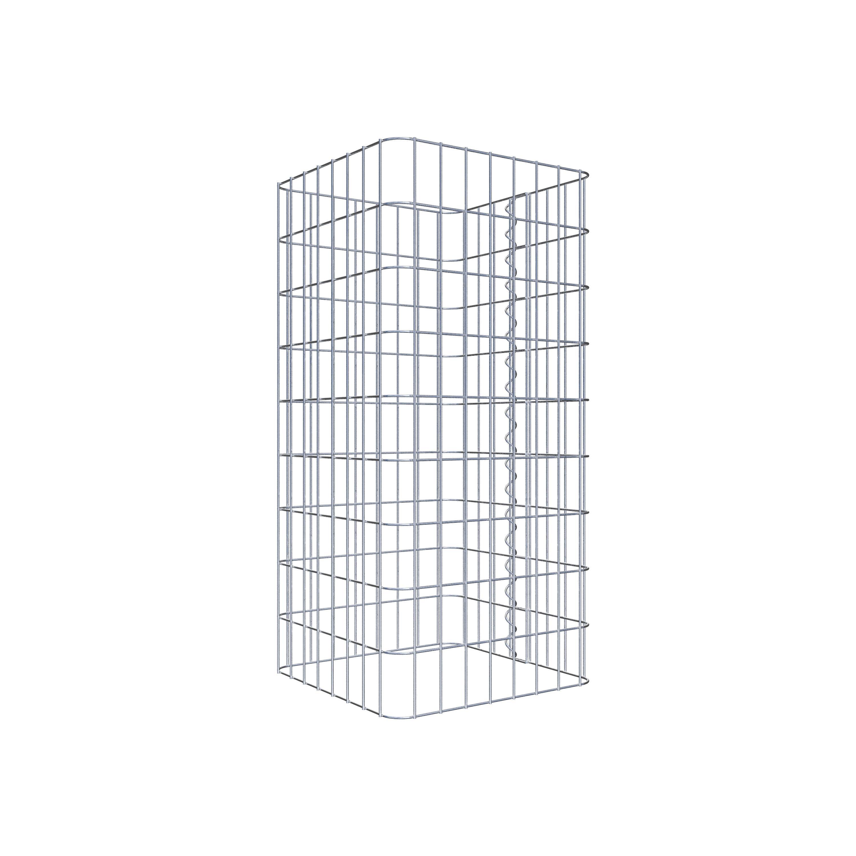 Gabion column 42 x 42 cm, MW 5 x 10 cm square