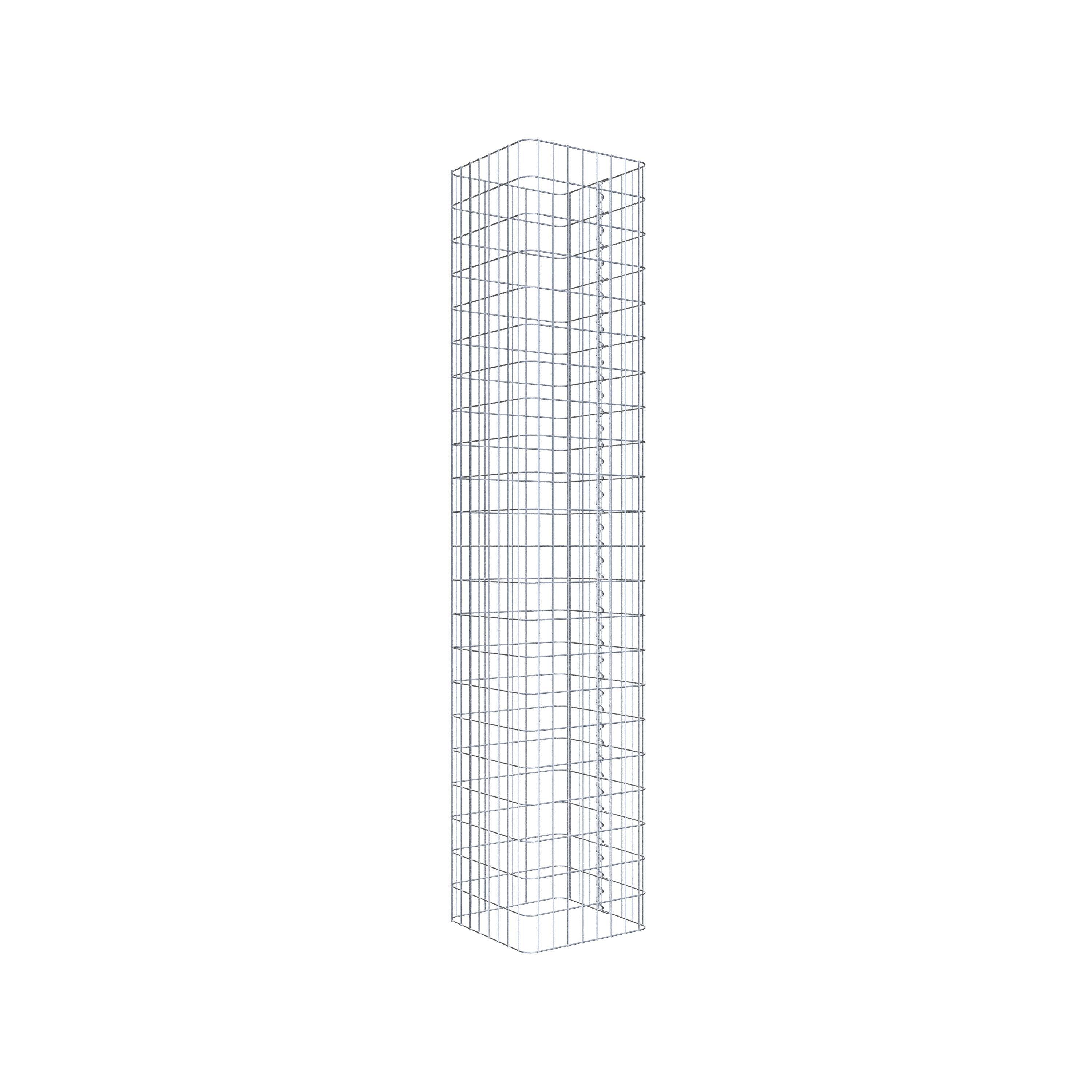 Gabion column 42 x 42 cm, MW 5 x 10 cm square