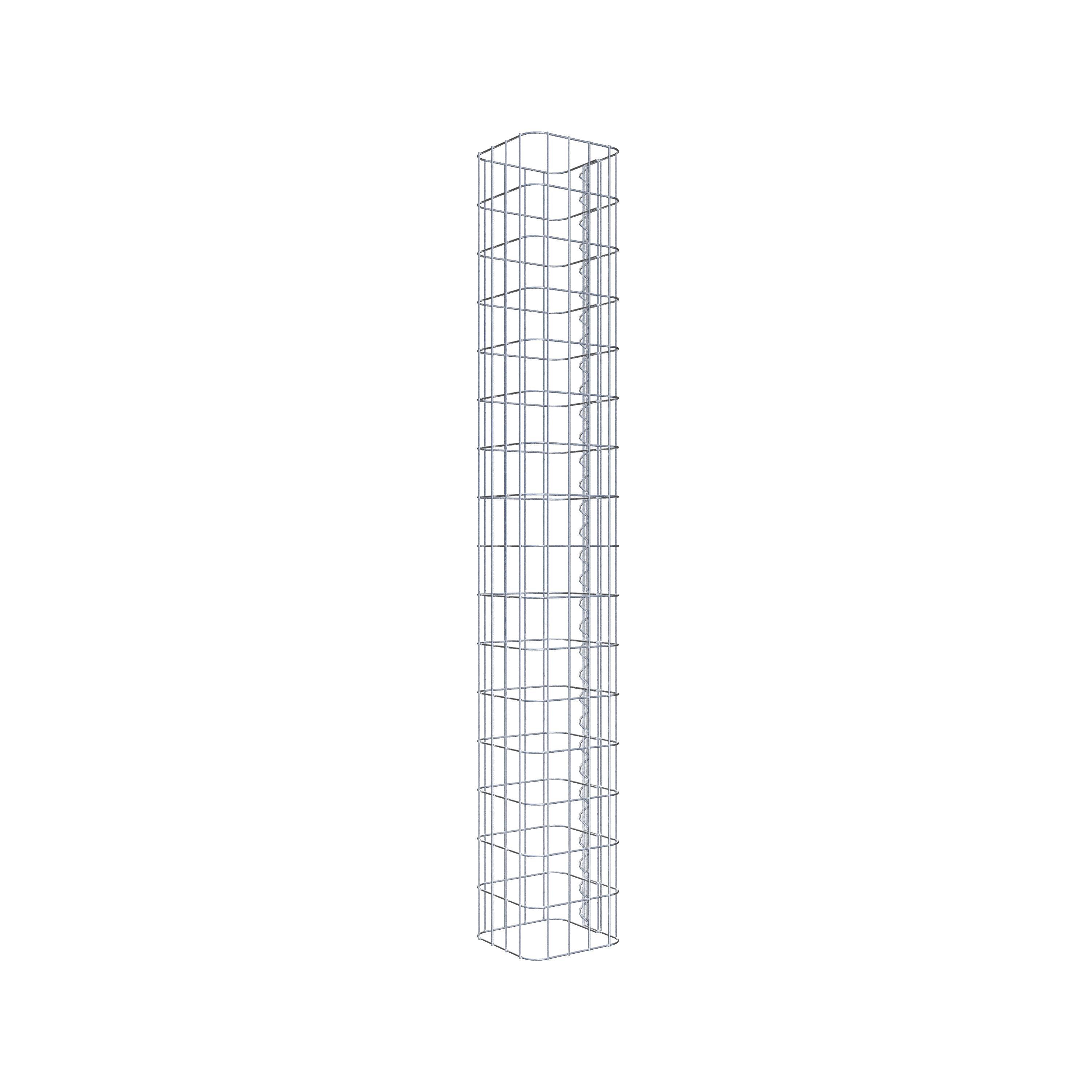 Gabion column 22 x 22 cm, MW 5 x 10 cm square