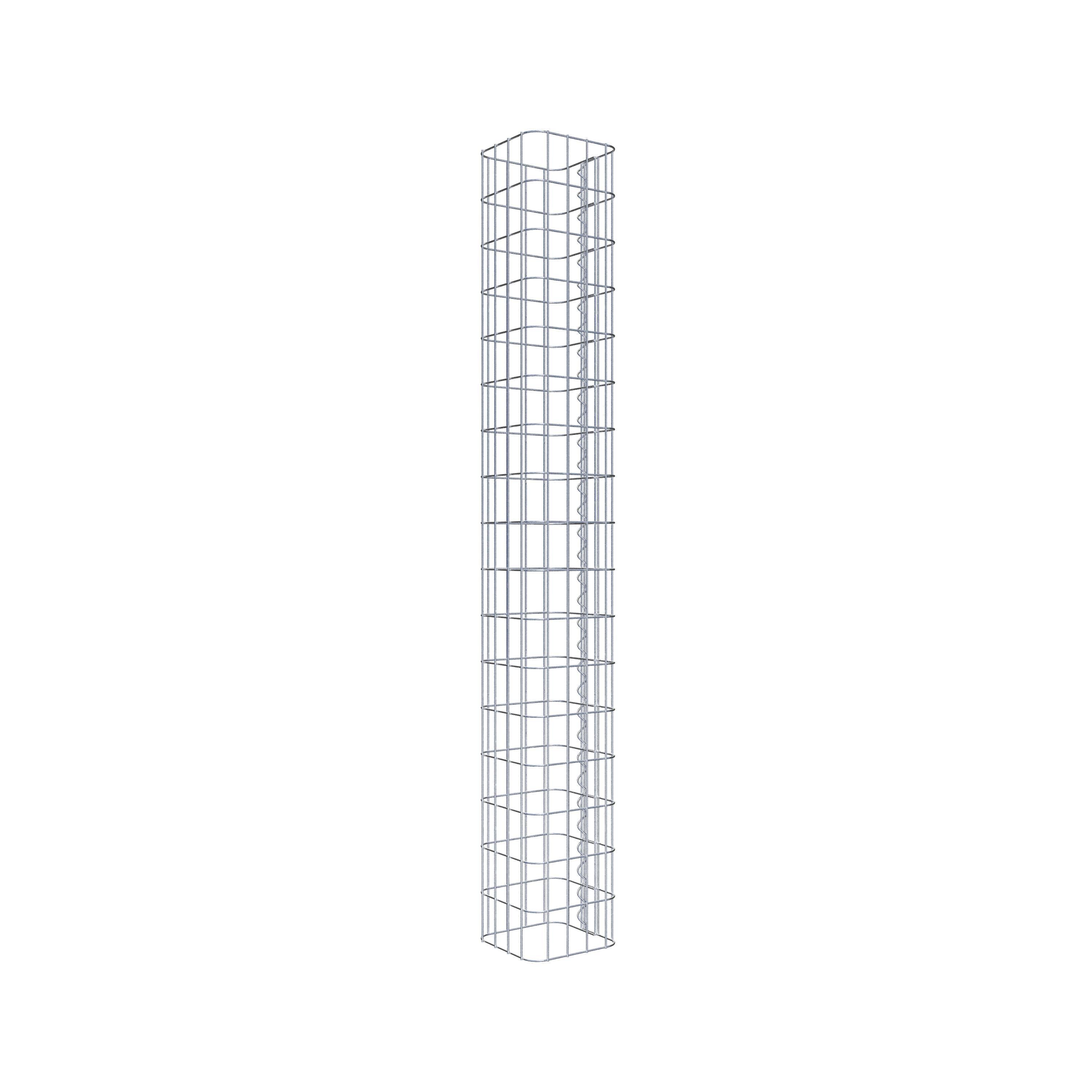 Gabion column 22 x 22 cm, MW 5 x 10 cm square