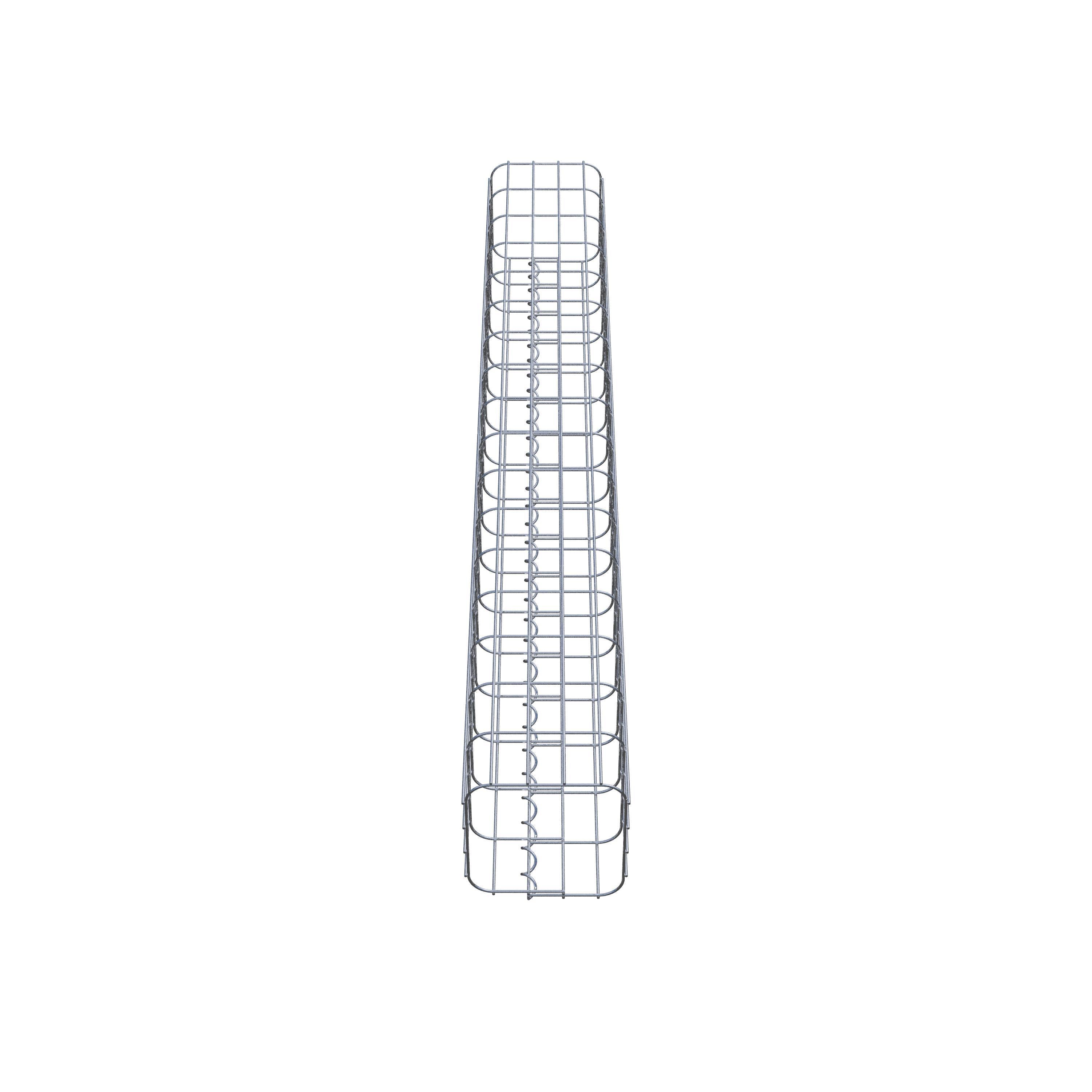 Gabion column 22 x 22 cm, MW 5 x 10 cm square