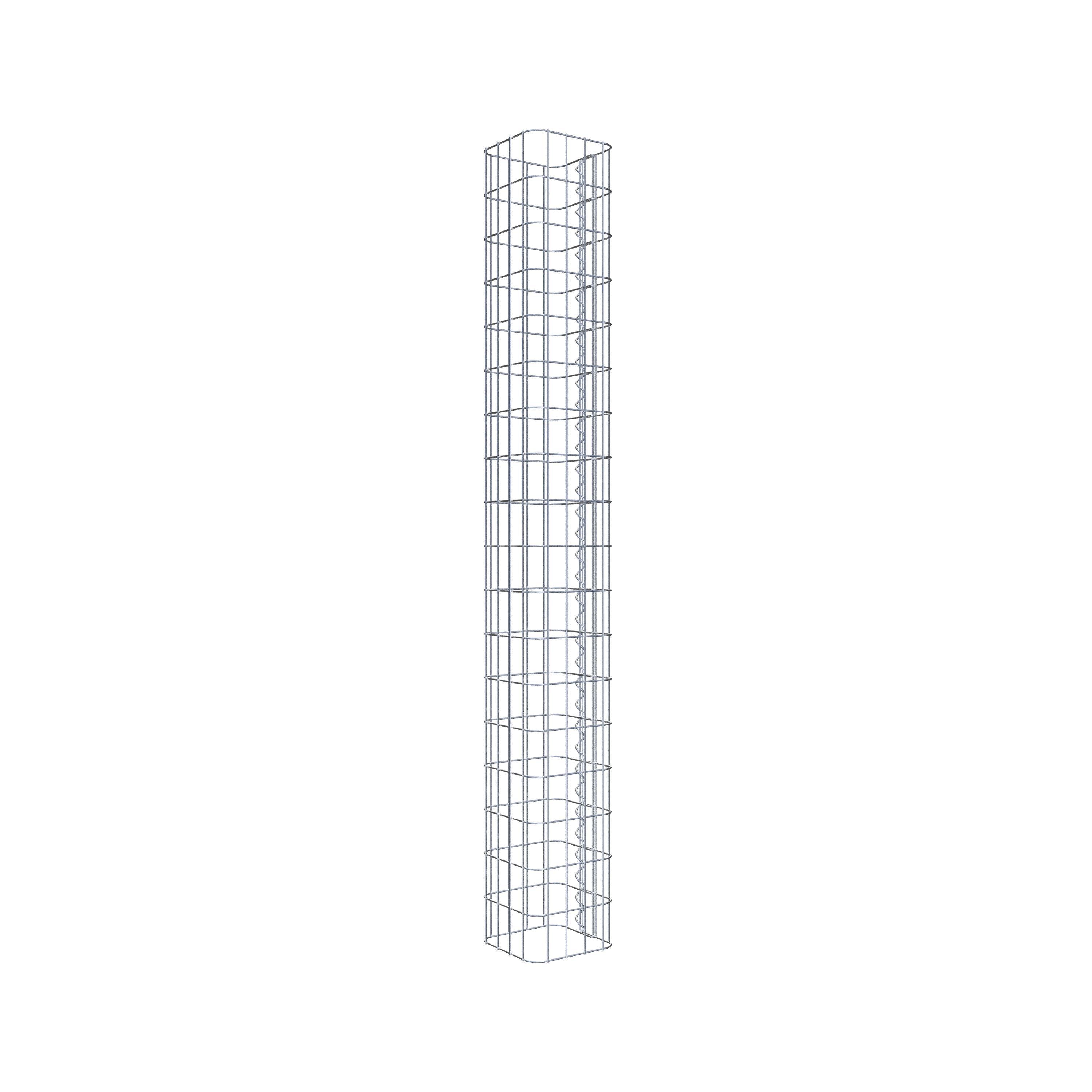 Gabion column 22 x 22 cm, MW 5 x 10 cm square