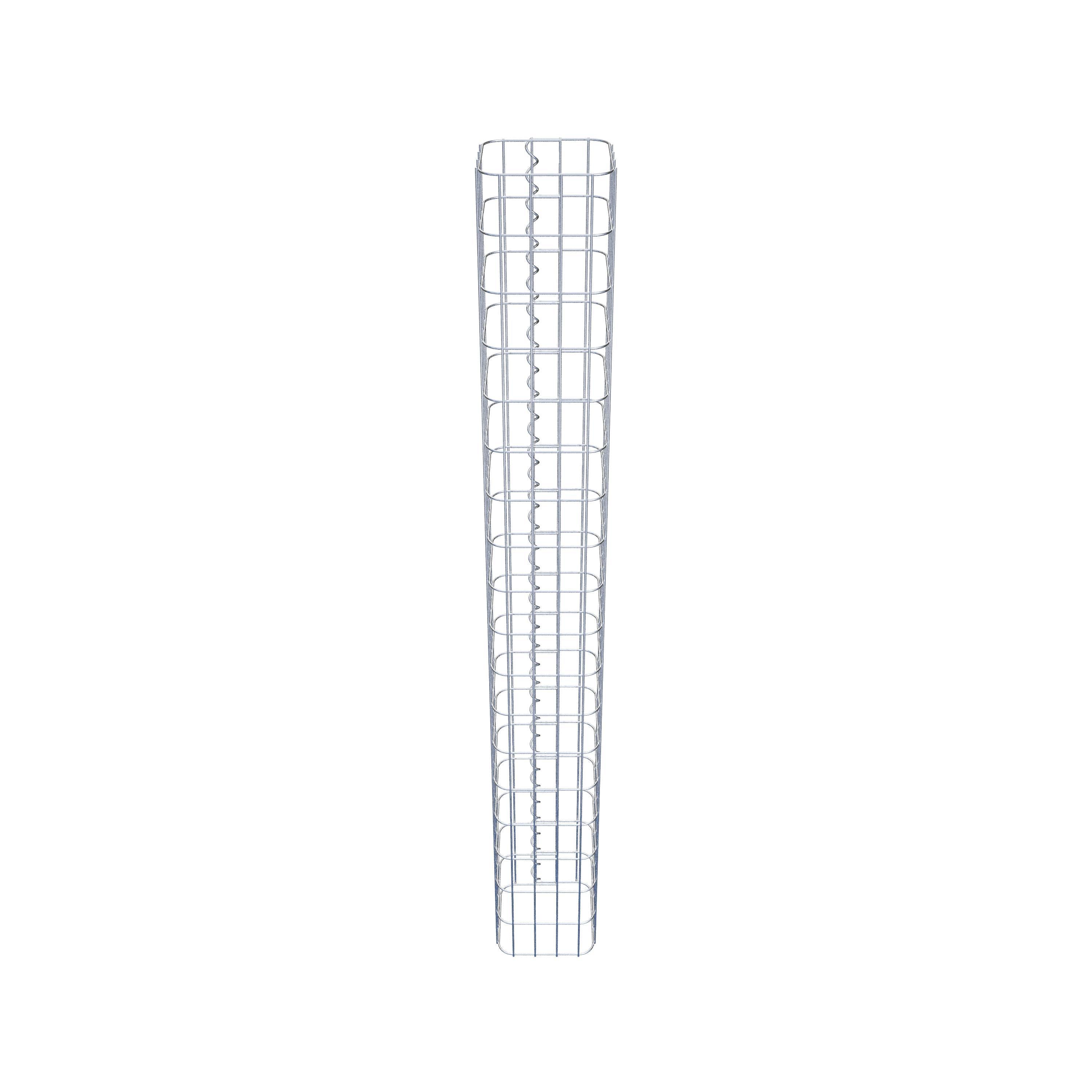 Gabion column 22 x 22 cm, MW 5 x 10 cm square