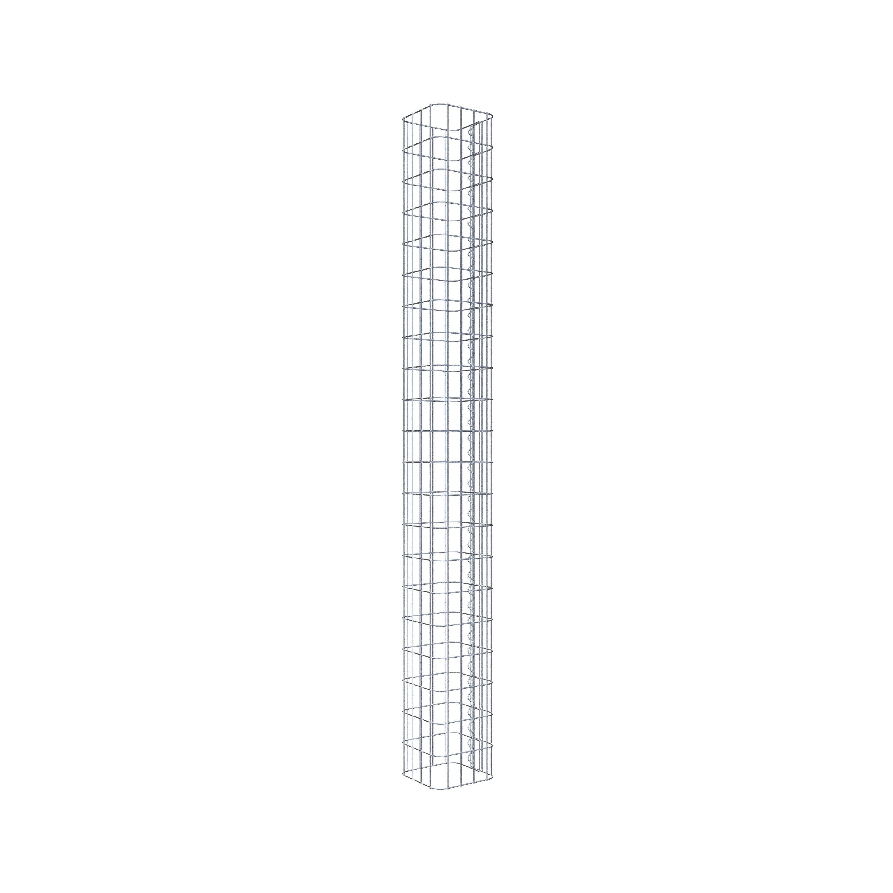 Gabion column 22 x 22 cm, MW 5 x 10 cm square