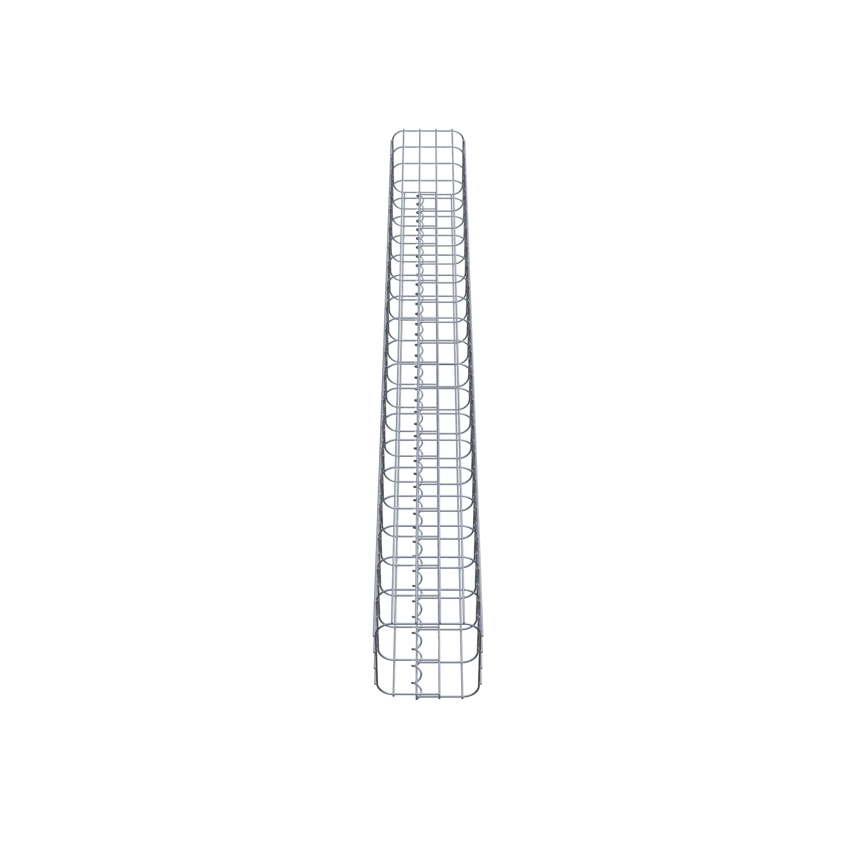 Gabion column 22 x 22 cm, MW 5 x 10 cm square