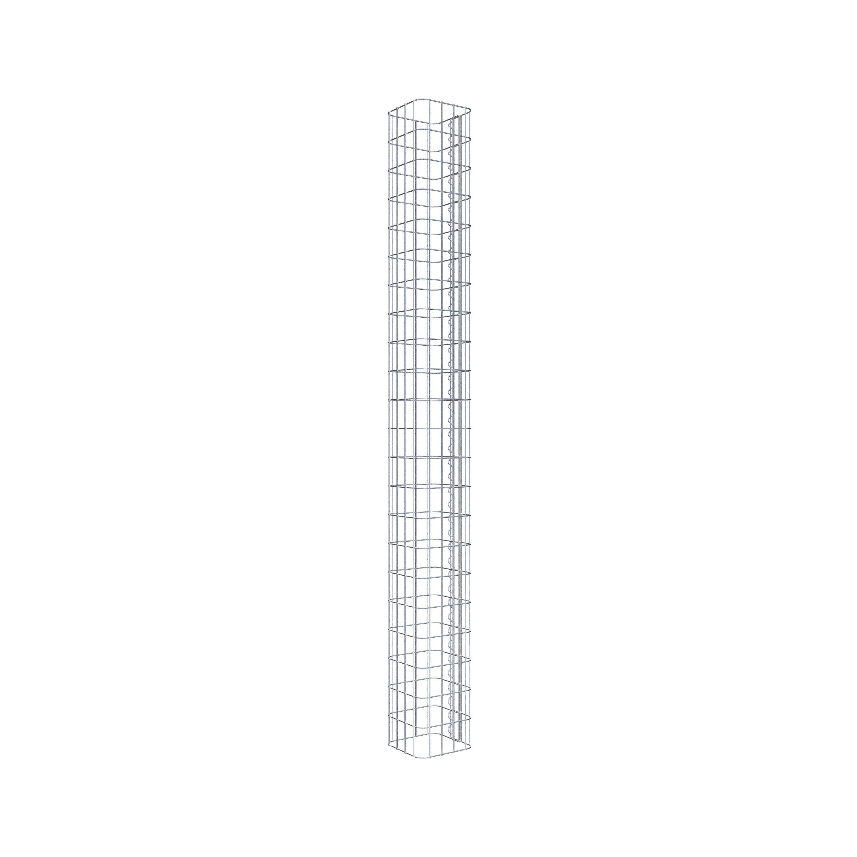 Gabion column 22 x 22 cm, MW 5 x 10 cm square