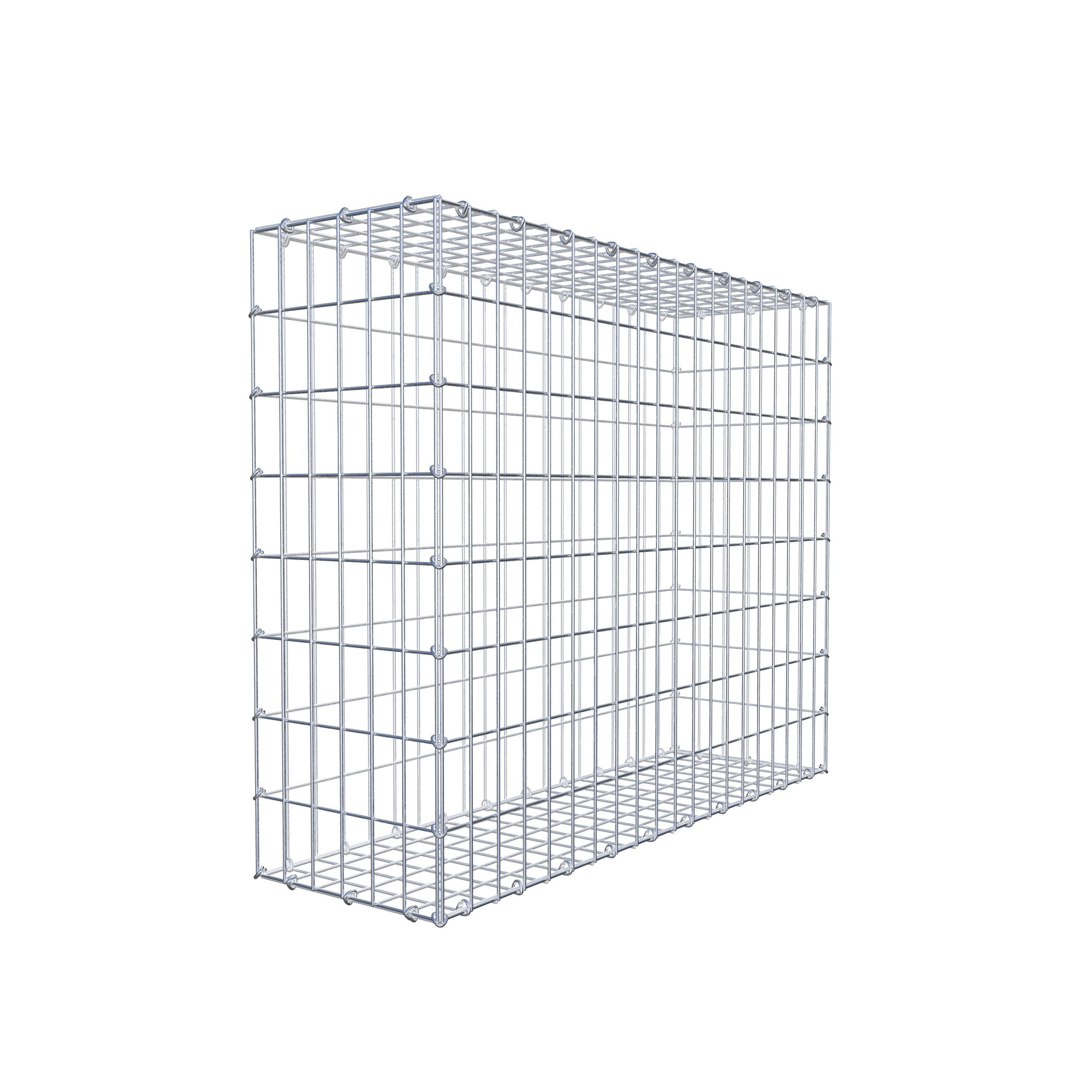 Gavión 100 cm x 80 cm x 30 cm (L x A x P), luz de malla 5 cm x 10 cm, anillo en C