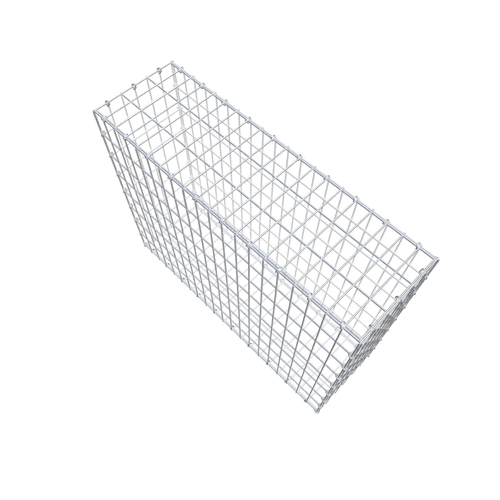 Gabion 100 cm x 80 cm x 30 cm (L x H x D), mesh size 5 cm x 10 cm, C-ring