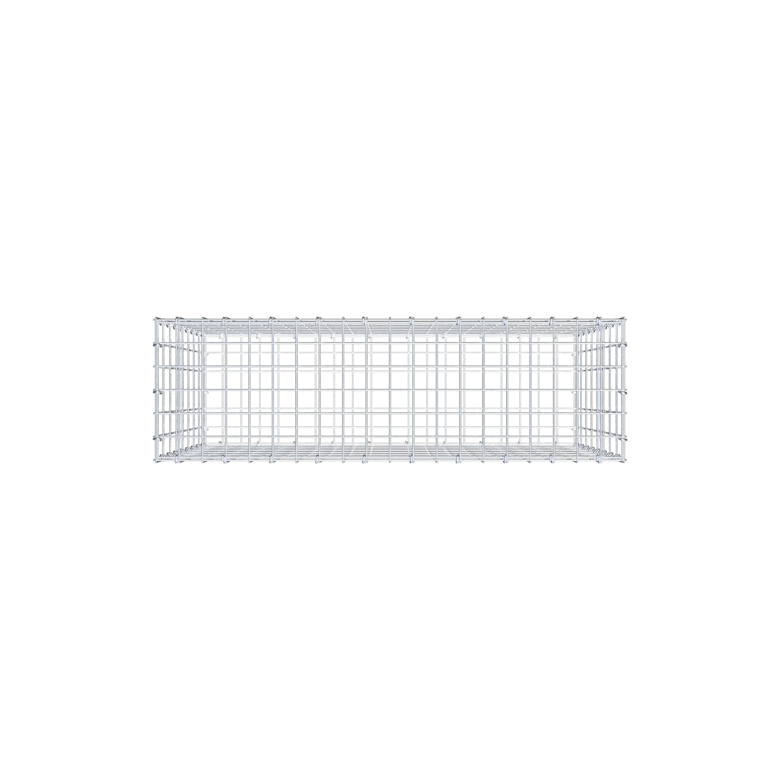 Gabion 100 cm x 80 cm x 30 cm (L x H x D), mesh size 5 cm x 10 cm, C-ring