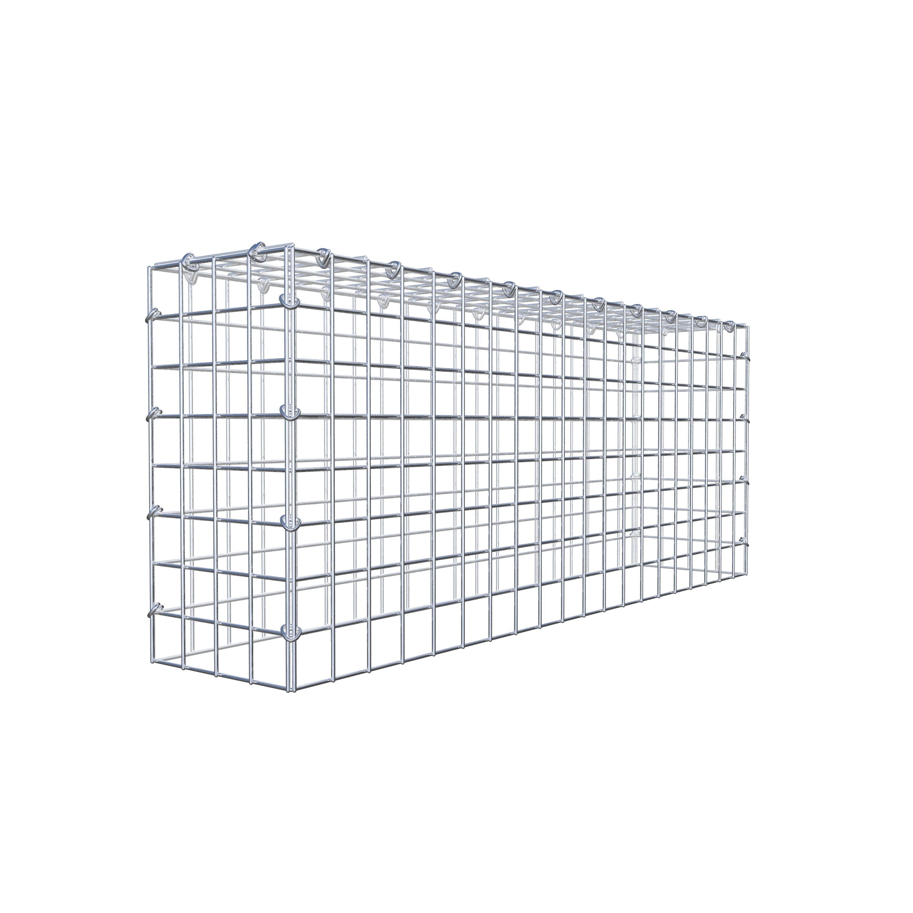 Mounted gabion type 3 100 cm x 40 cm x 20 cm (L x H x D), mesh size 5 cm x 5 cm, C-ring