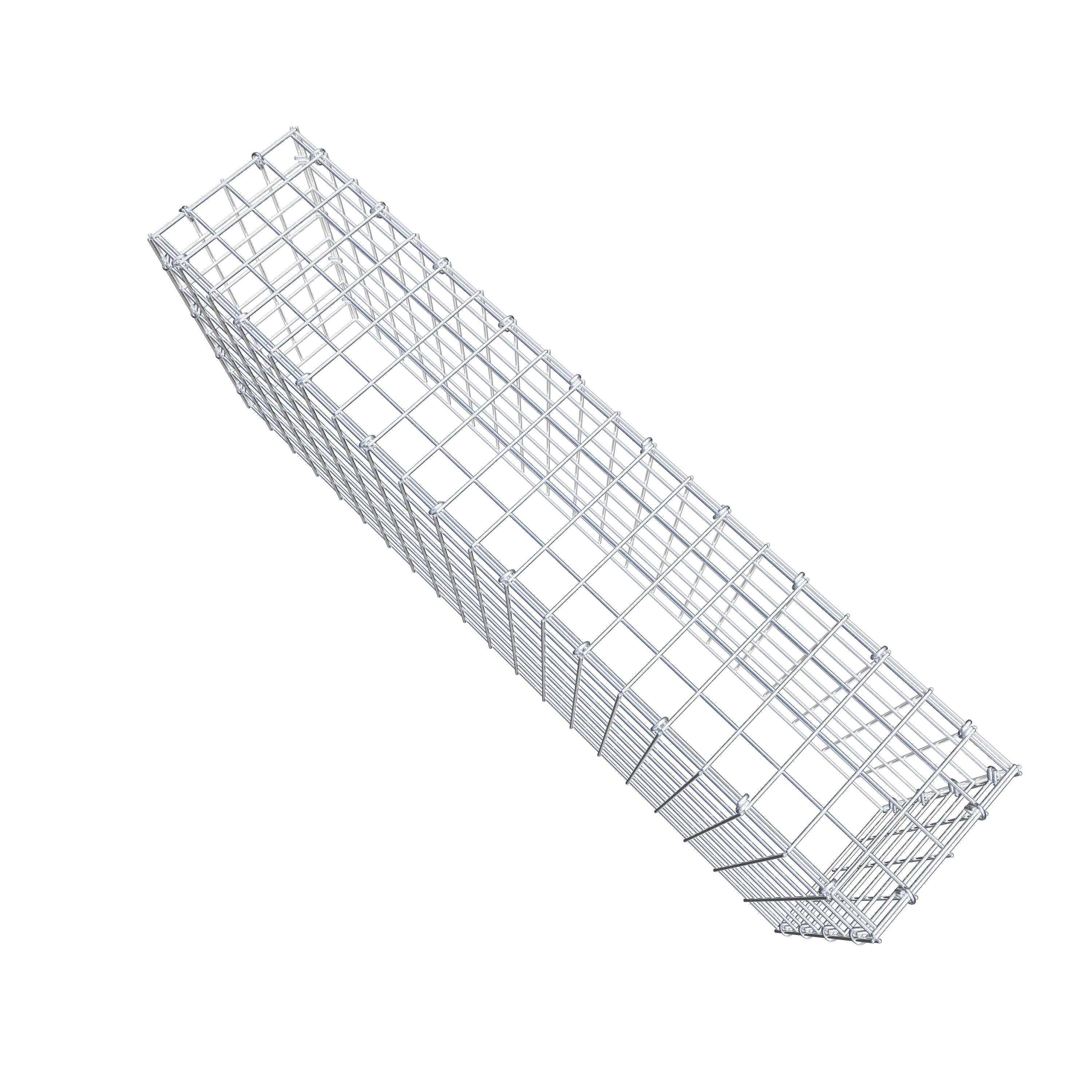 Mounted gabion type 3 100 cm x 40 cm x 20 cm (L x H x D), mesh size 5 cm x 5 cm, C-ring