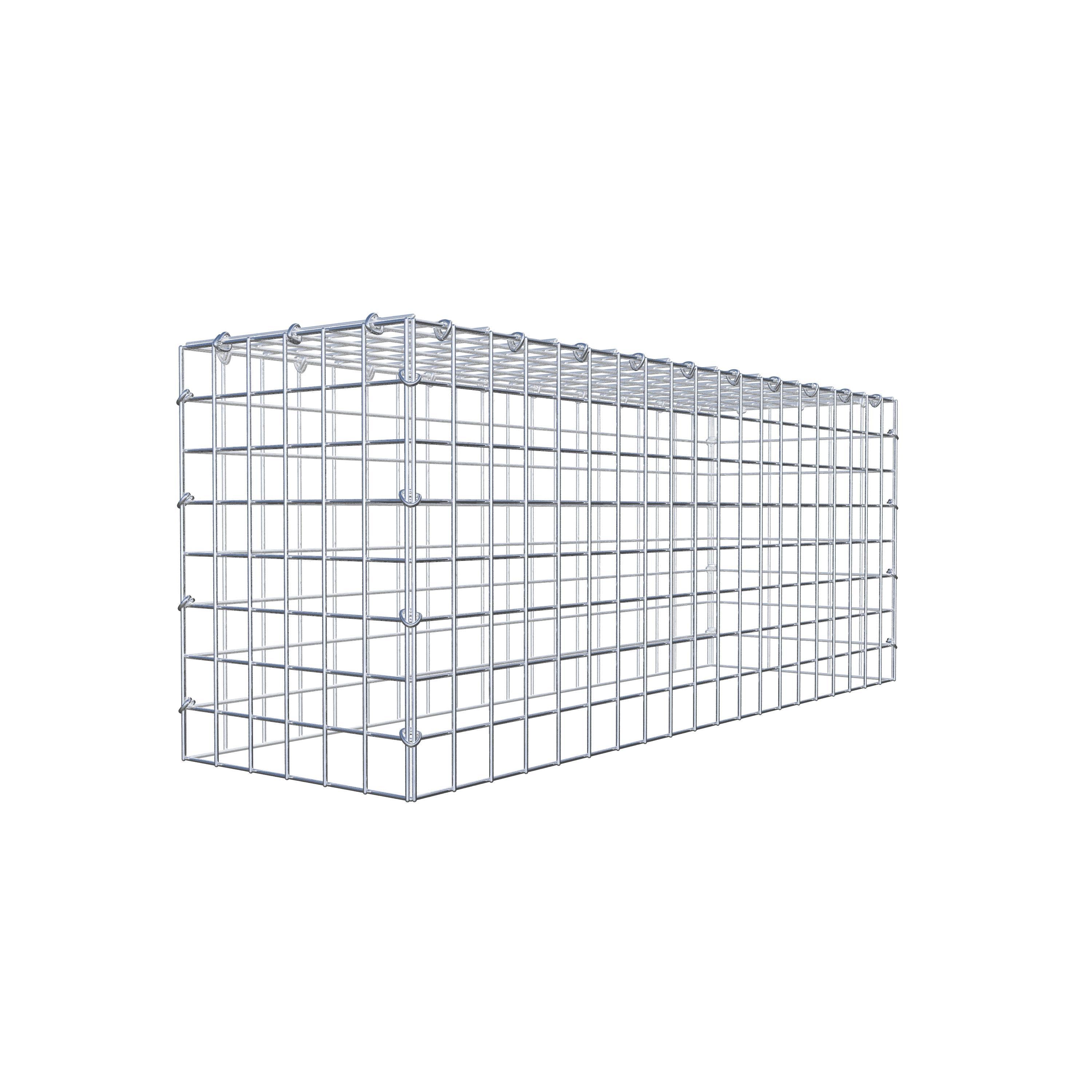 Mounted gabion type 3 100 cm x 40 cm x 30 cm (L x H x D), mesh size 5 cm x 5 cm, C-ring