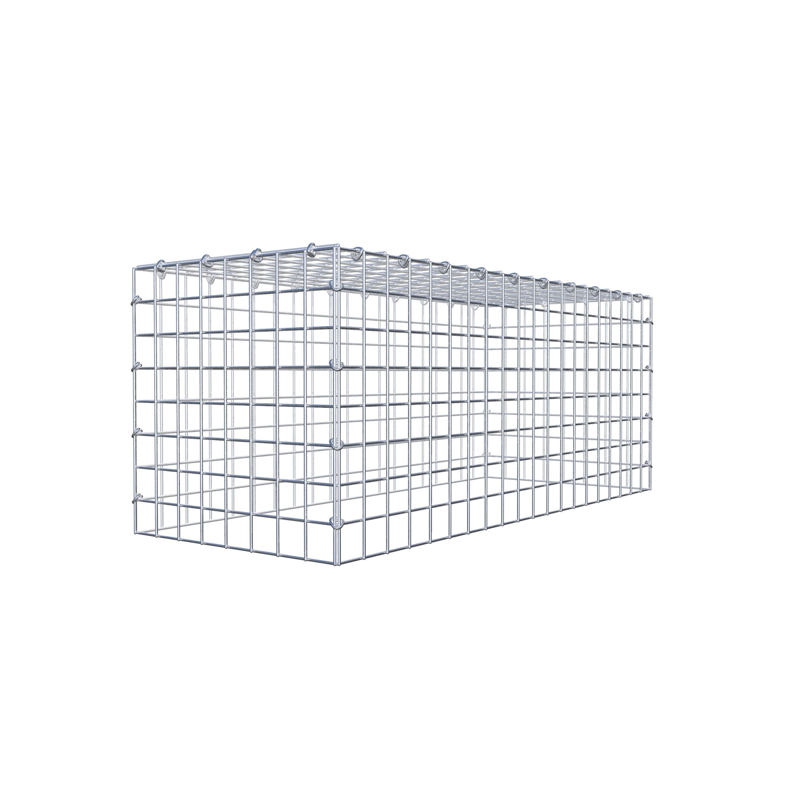 Monteret gabion type 3 100 cm x 40 cm x 40 cm (L x H x D), maskestørrelse 5 cm x 5 cm, C-ring