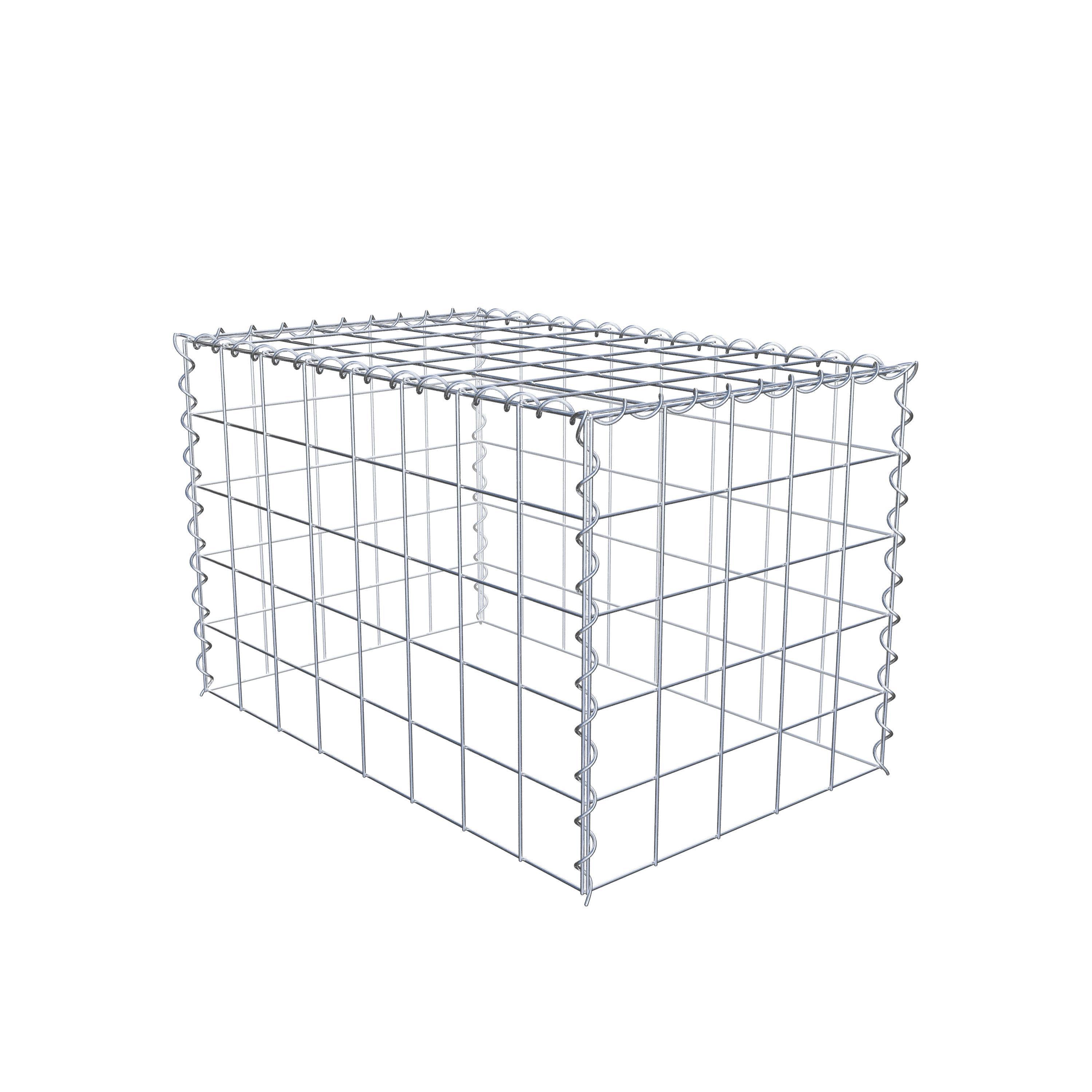 Grown-on gabion type 3 80 cm x 50 cm x 50 cm (L x H x D), mesh size 10 cm x 10 cm, spiral