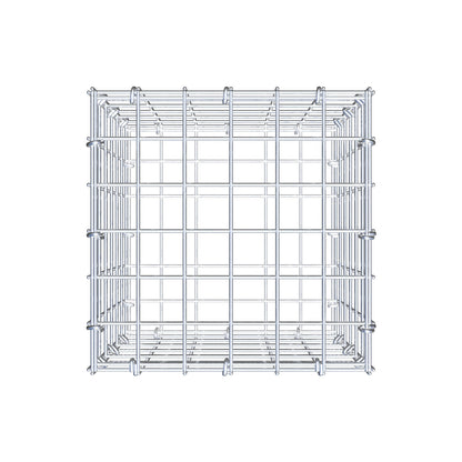 Schanskorf 30 cm x 30 cm x 30 cm (L x H x D), maaswijdte 5 cm x 5 cm, C-ring