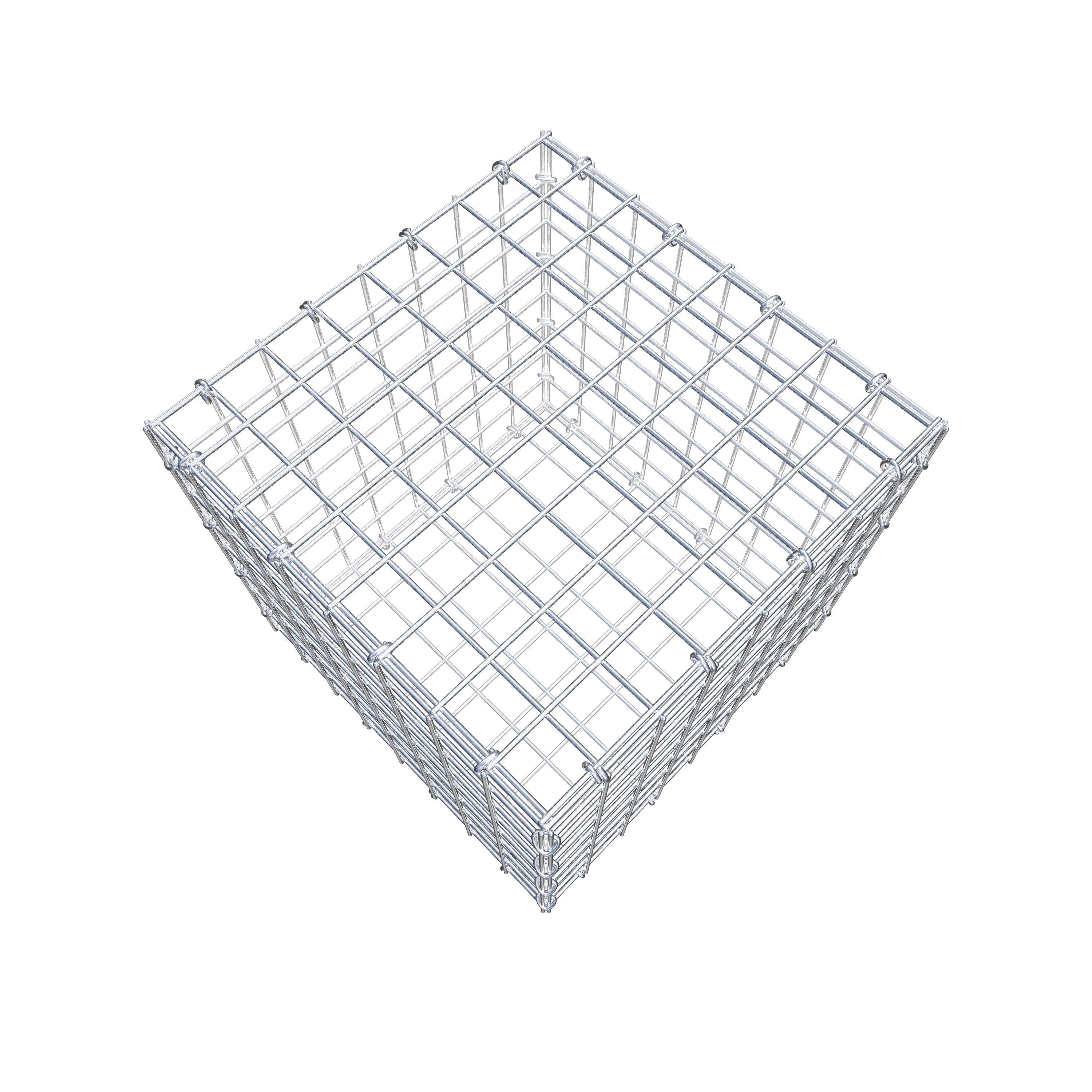 Gabion 40 cm x 40 cm x 40 cm (L x H x D), mesh size 5 cm x 5 cm, C-ring