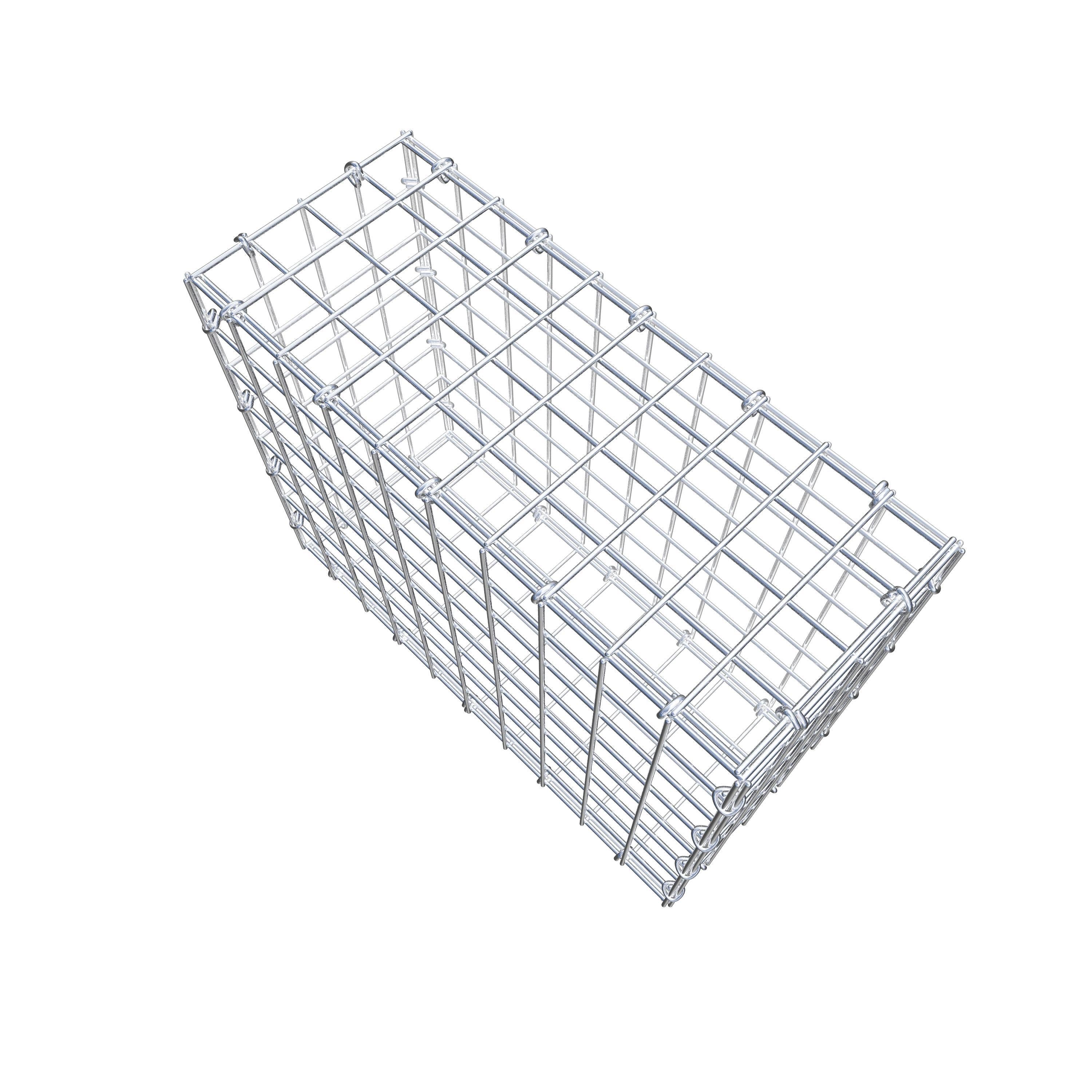 Gabion 50 cm x 40 cm x 20 cm (L x H x D), mesh size 5 cm x 5 cm, C-ring