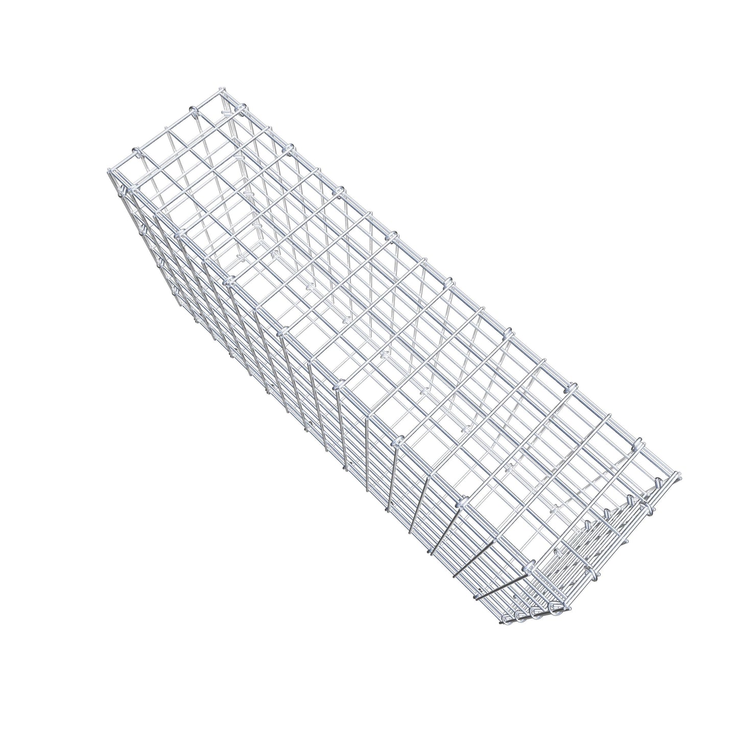 Gabion 80 cm x 40 cm x 20 cm (L x H x D), maskstorlek 5 cm x 5 cm, C-ring