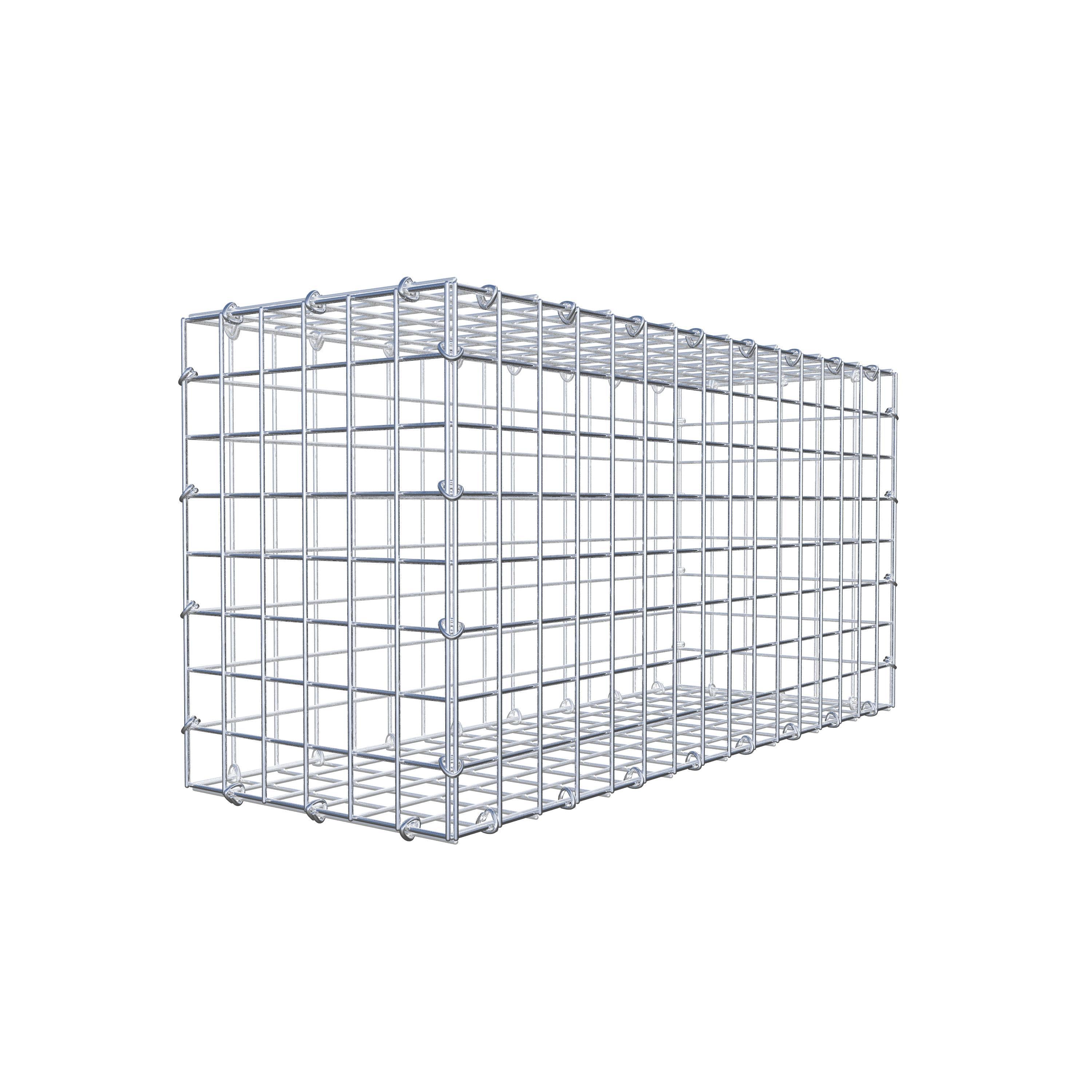 Gabion 80 cm x 40 cm x 30 cm (L x H x D), mesh size 5 cm x 5 cm, C-ring