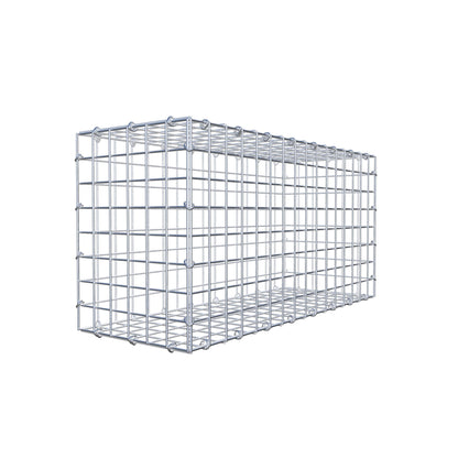 Gabion 80 cm x 40 cm x 30 cm (L x H x P), mailles 5 cm x 5 cm, anneau en C