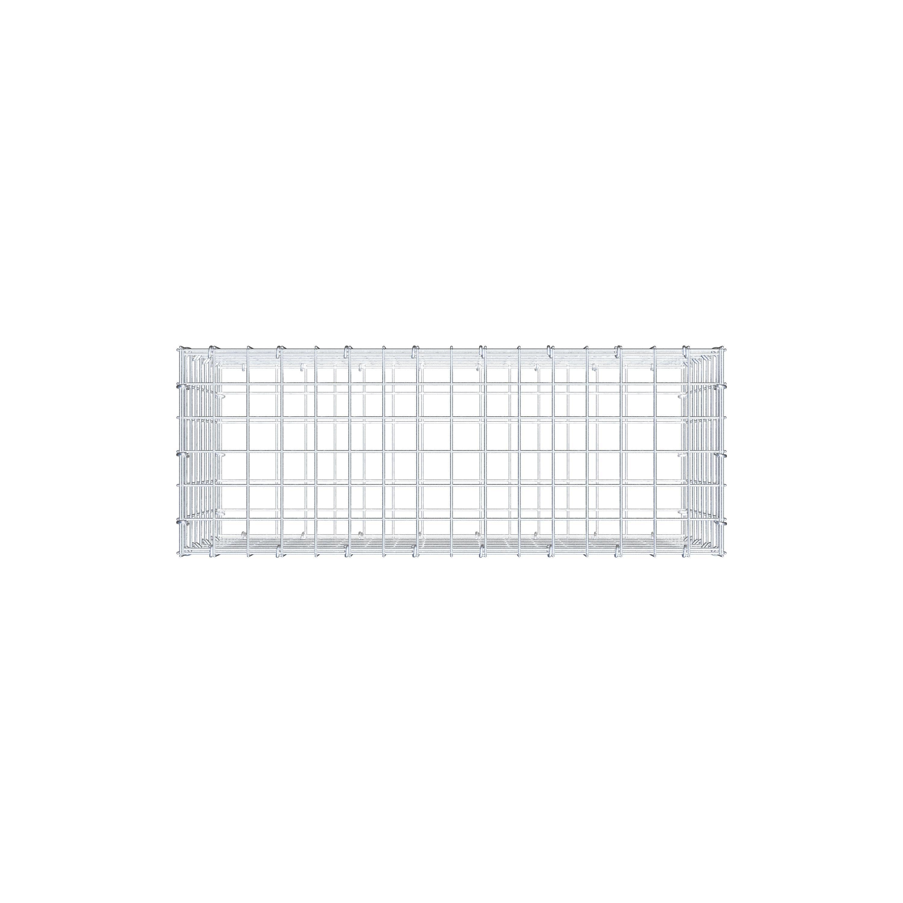 Gabion 80 cm x 40 cm x 30 cm (L x H x D), mesh size 5 cm x 5 cm, C-ring