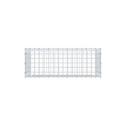 Gabion 80 cm x 40 cm x 30 cm (L x H x P), mailles 5 cm x 5 cm, anneau en C