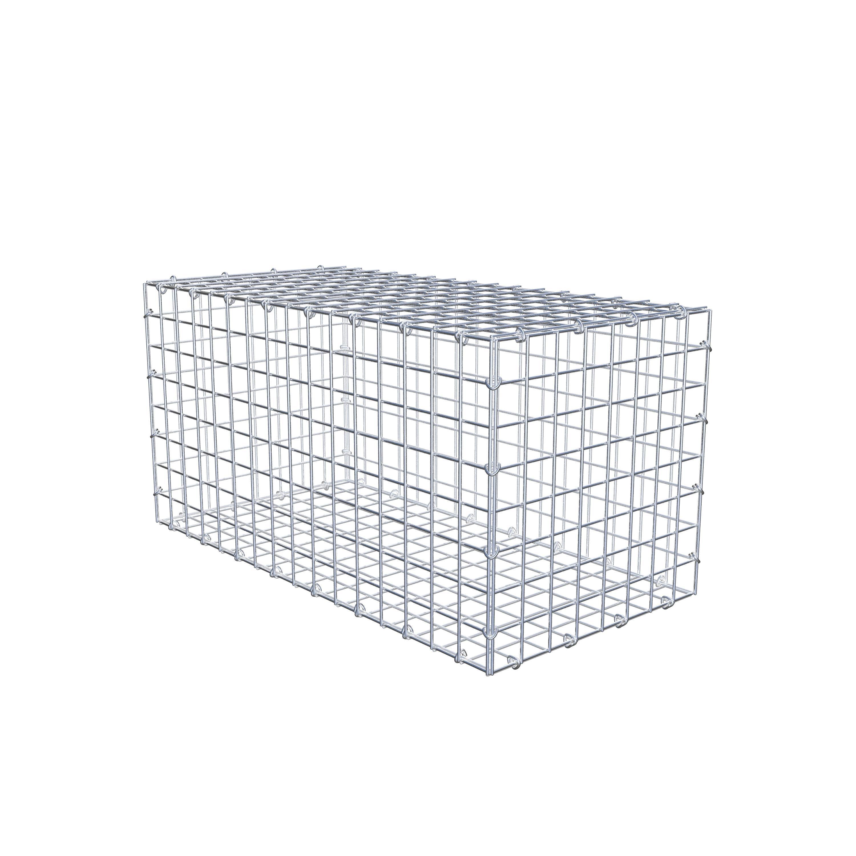 Gabion 80 cm x 40 cm x 40 cm (L x H x D), mesh size 5 cm x 5 cm, C-ring