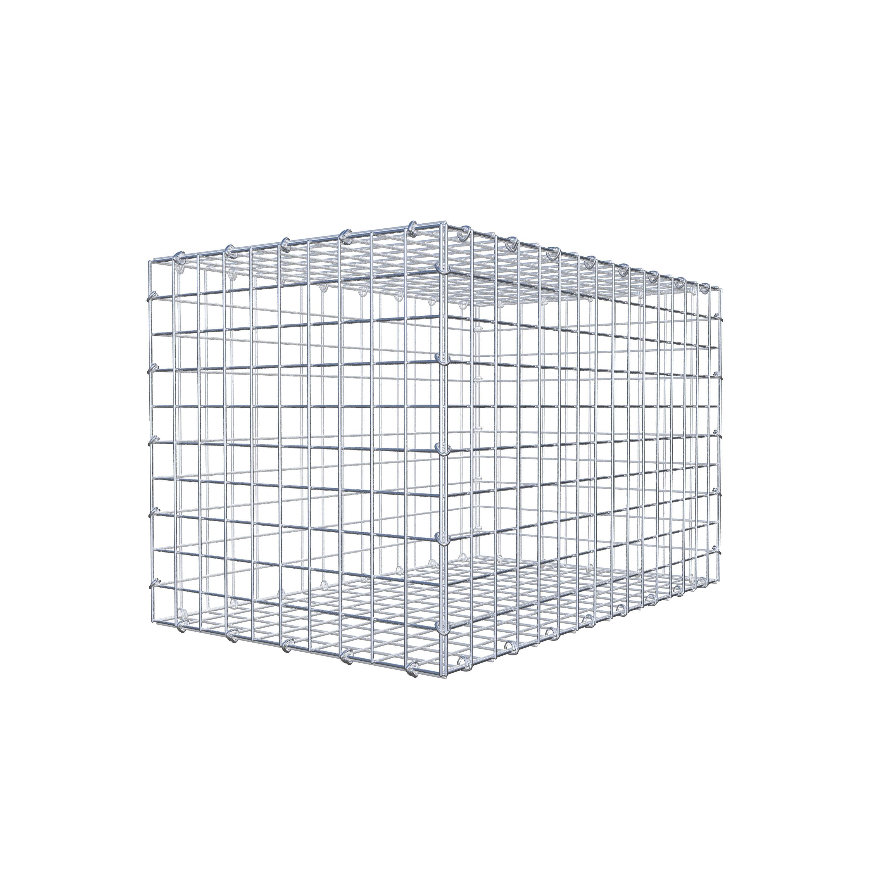 Gabion 80 cm x 50 cm x 50 cm (L x H x D), mesh size 5 cm x 5 cm, C-ring