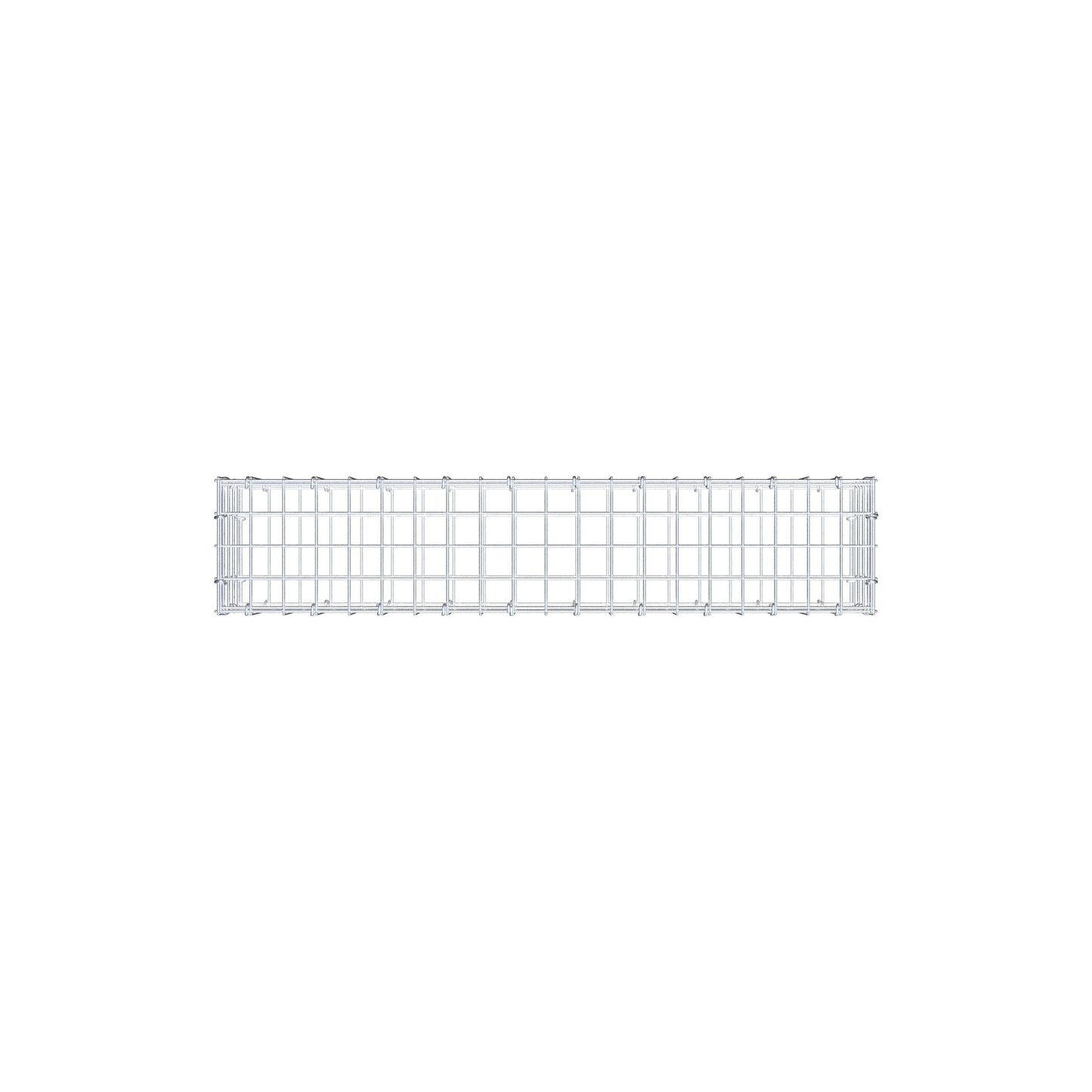 Gabion 100 cm x 20 cm x 20 cm (L x H x P), mailles 5 cm x 5 cm, anneau en C